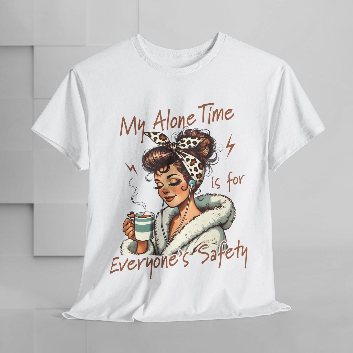 My Alone Time Unisex Heavy Cotton Tee - Cozy Vibe for Self-Care Lovers