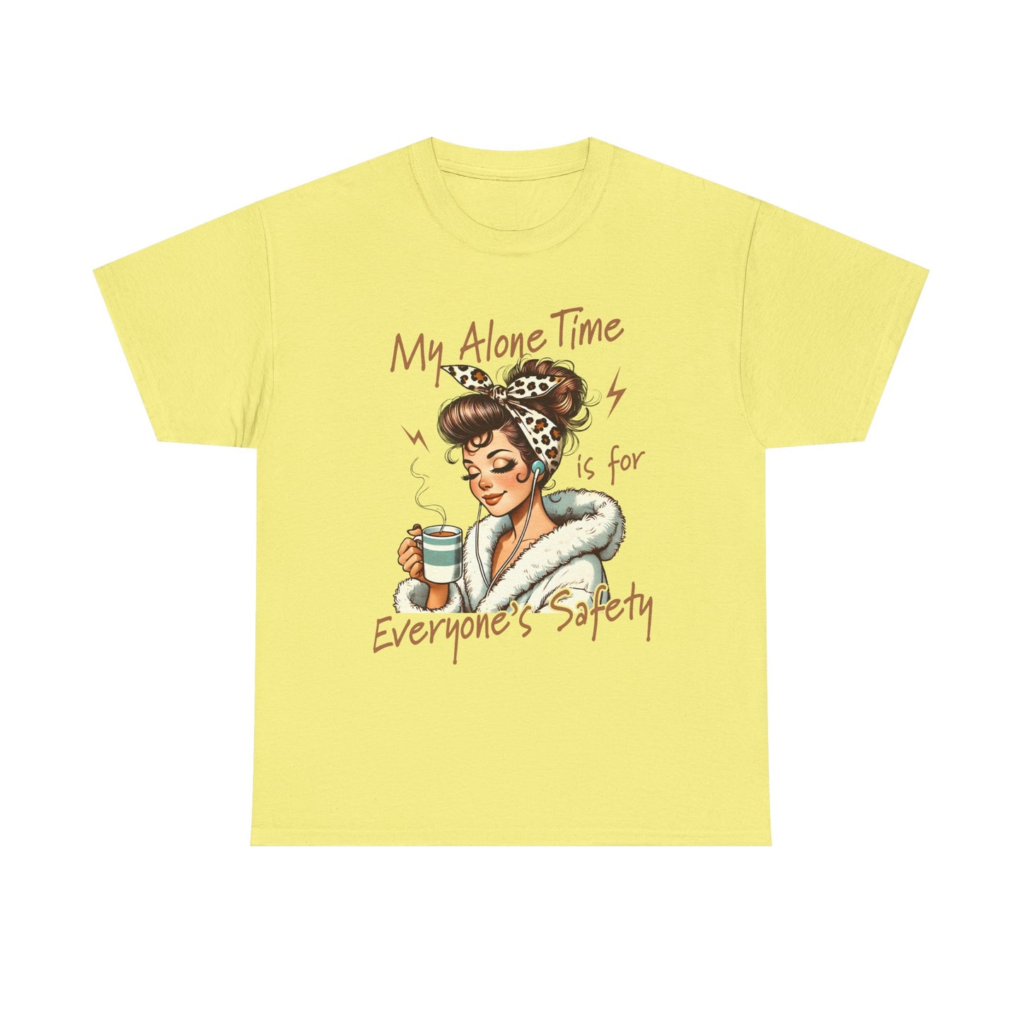My Alone Time Unisex Heavy Cotton Tee - Cozy Vibe for Self-Care Lovers