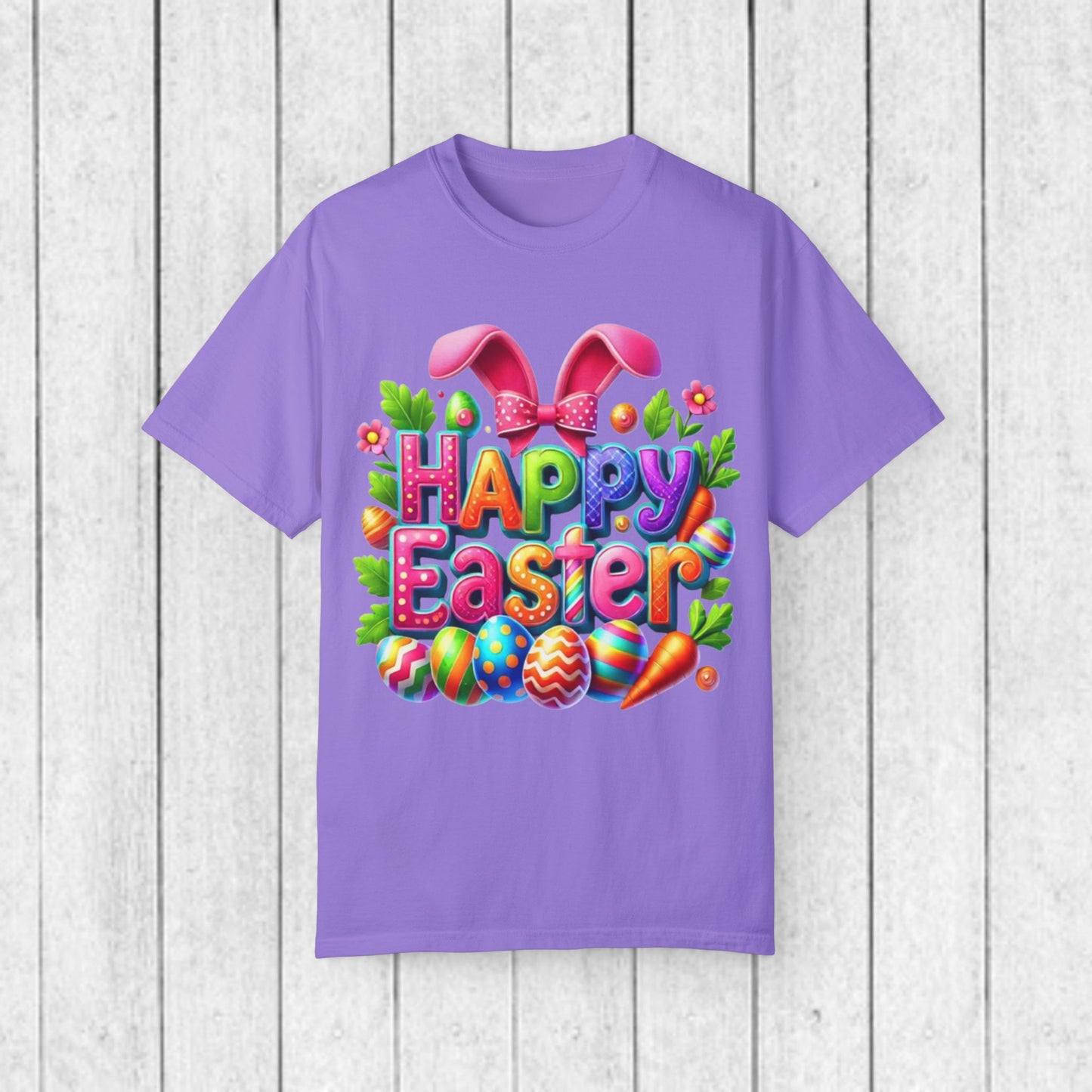 Happy Easter Unisex Garment-Dyed T-Shirt