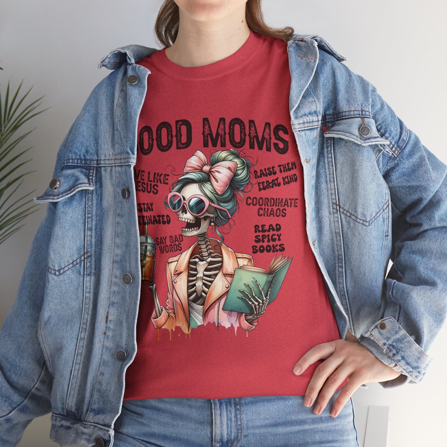 Good Moms Unisex Heavy Cotton Tee - Fun Graphic Tee for Mothers
