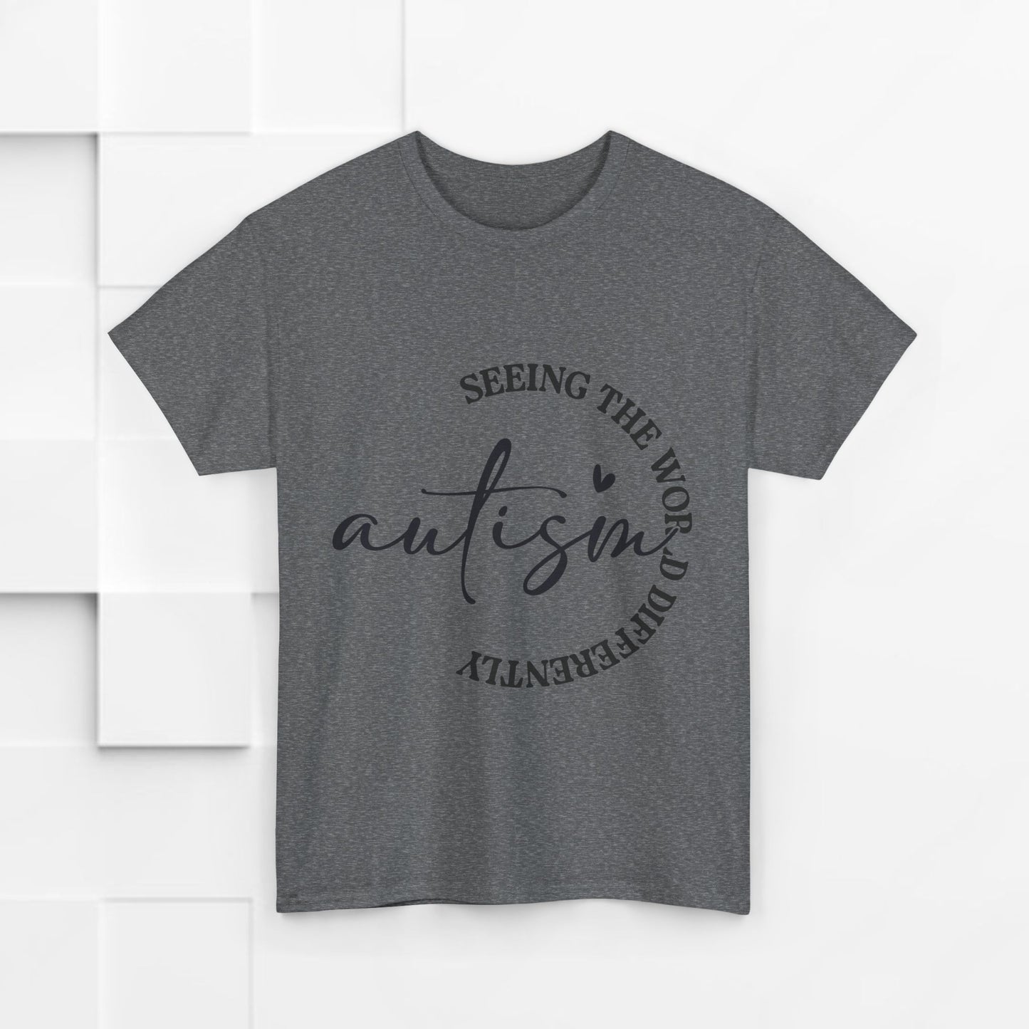 Autism Awareness Unisex Heavy Cotton Tee - Seeing the World Differently
