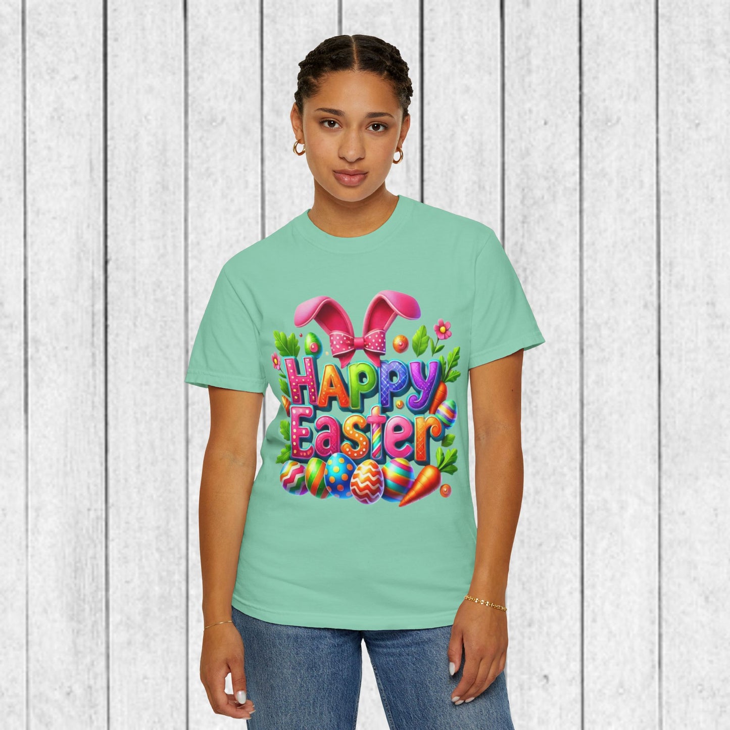 Happy Easter Unisex Garment-Dyed T-Shirt