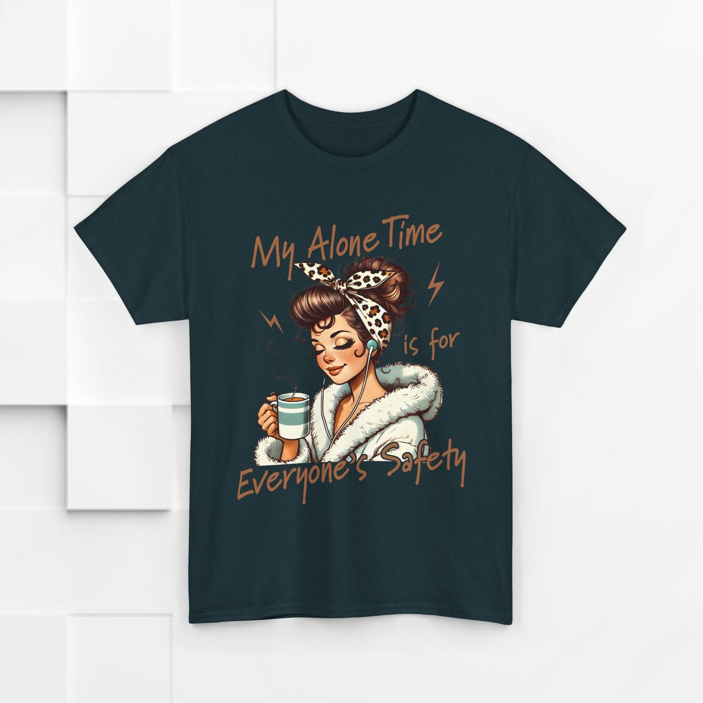 My Alone Time Unisex Heavy Cotton Tee - Cozy Vibe for Self-Care Lovers