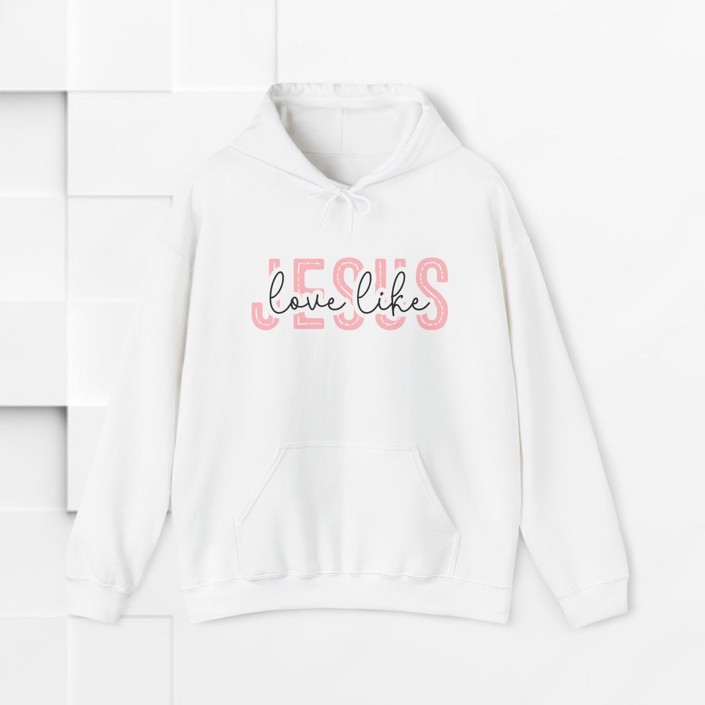 Inspirational Jesus Sweatshirt – Unisex Heavy Blend™ Hoodie with 'Love Like' Design