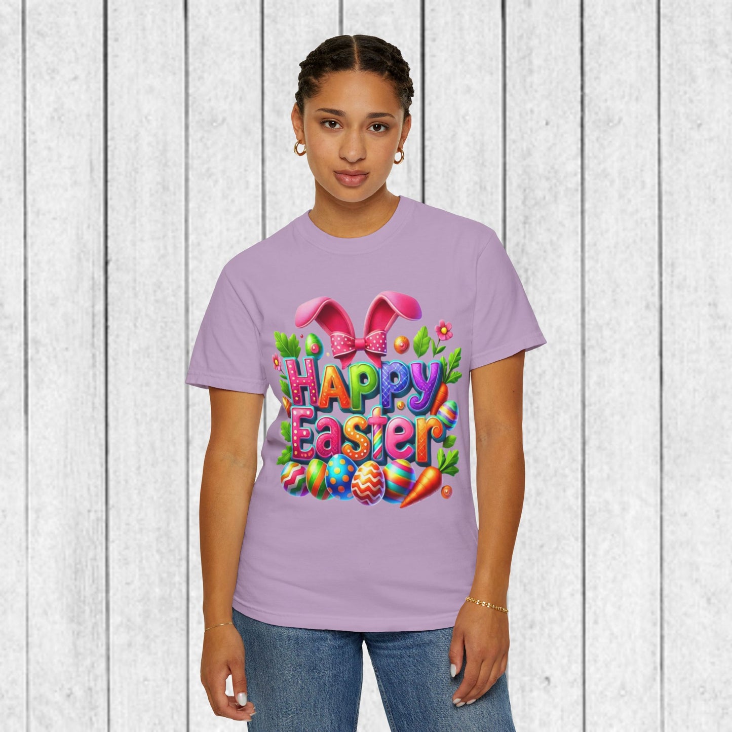 Happy Easter Unisex Garment-Dyed T-Shirt