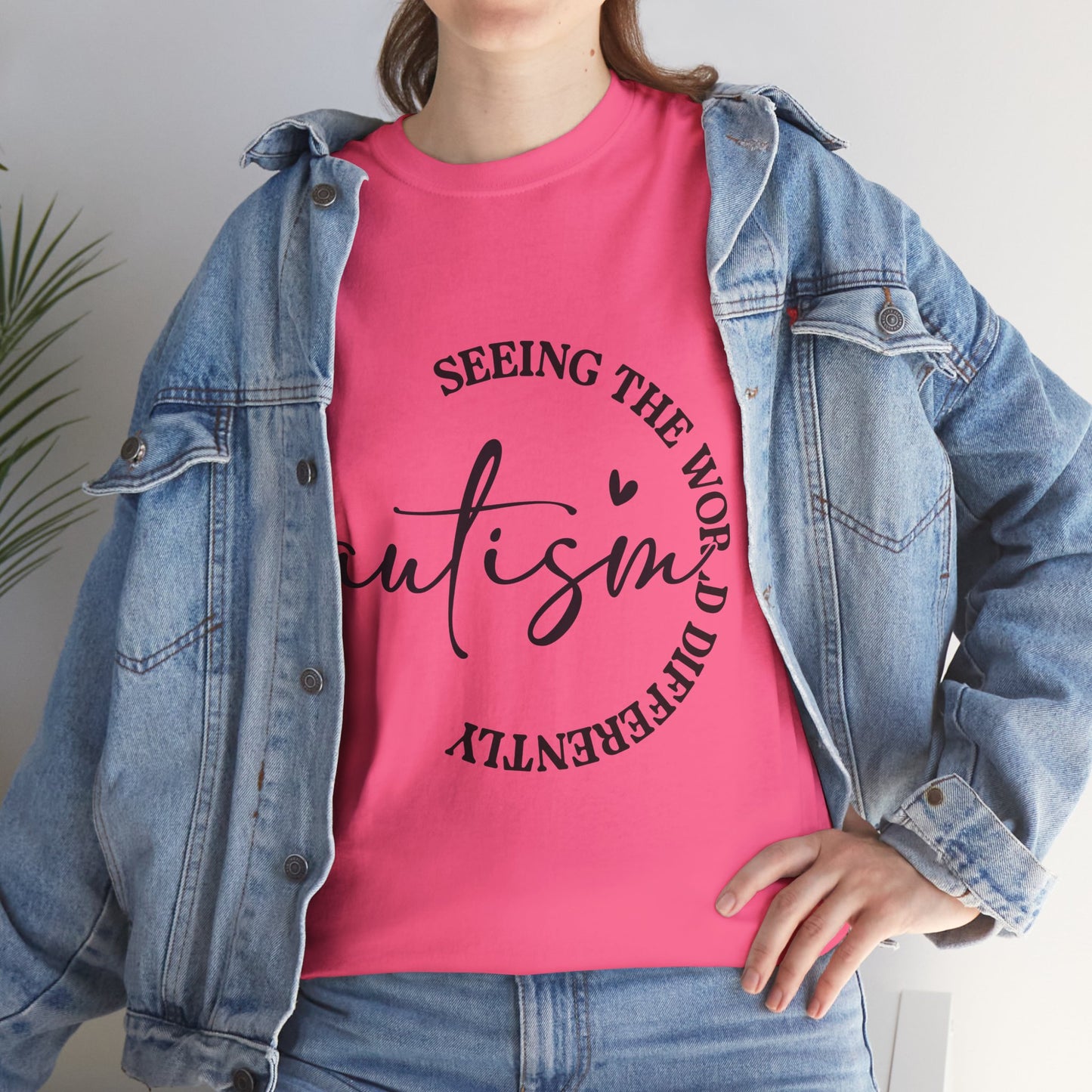 Autism Awareness Unisex Heavy Cotton Tee - Seeing the World Differently