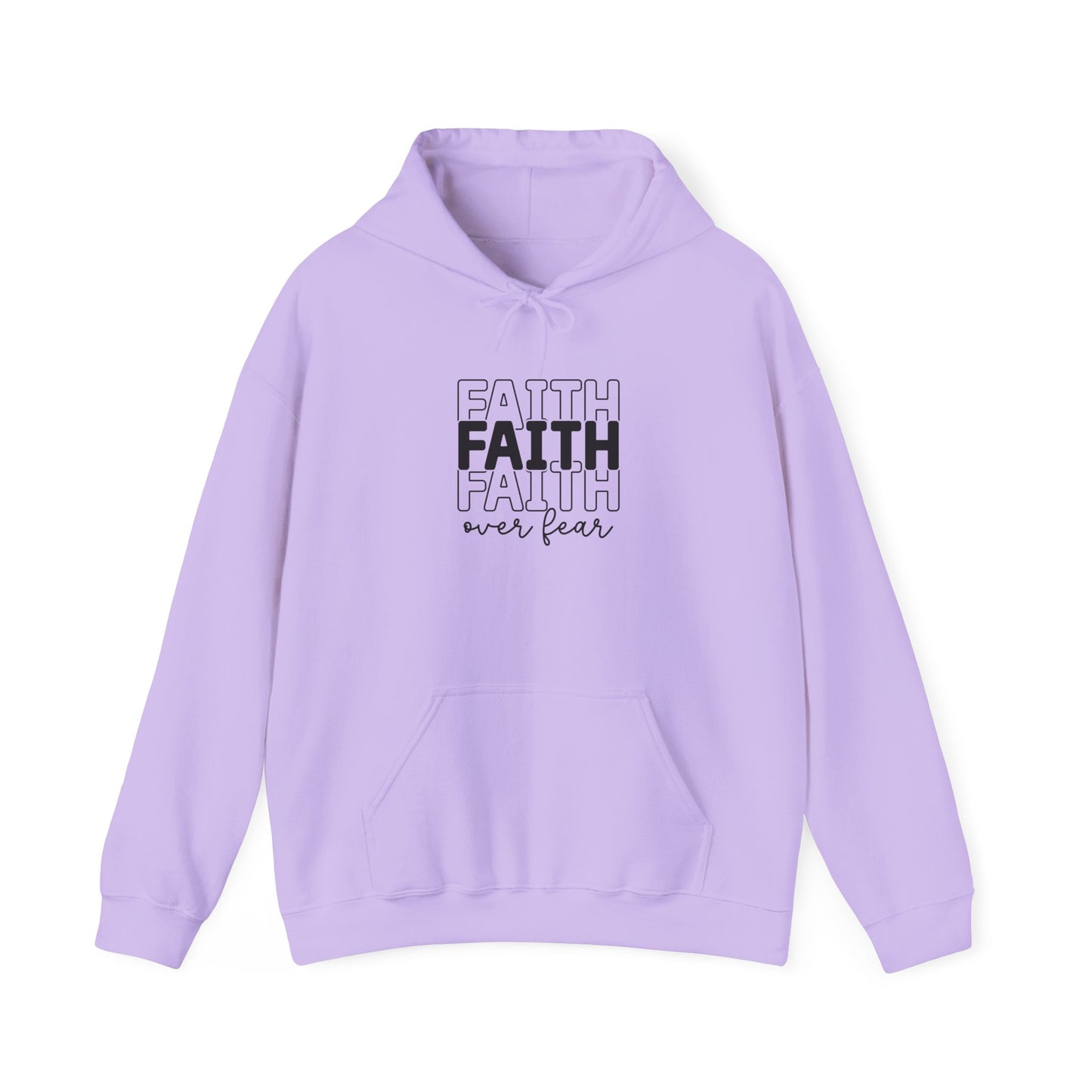 Faith Over Fear Unisex Hooded Sweatshirt - Inspirational Casual Wear - GULLYDESIGN