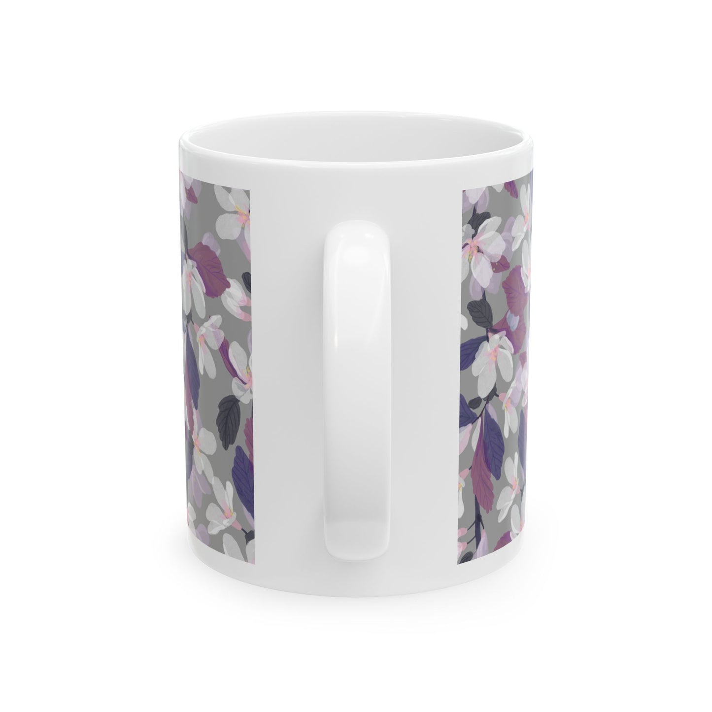Elegant Floral Ceramic Mug - 11oz & 15oz Coffee Cup for Home & Office