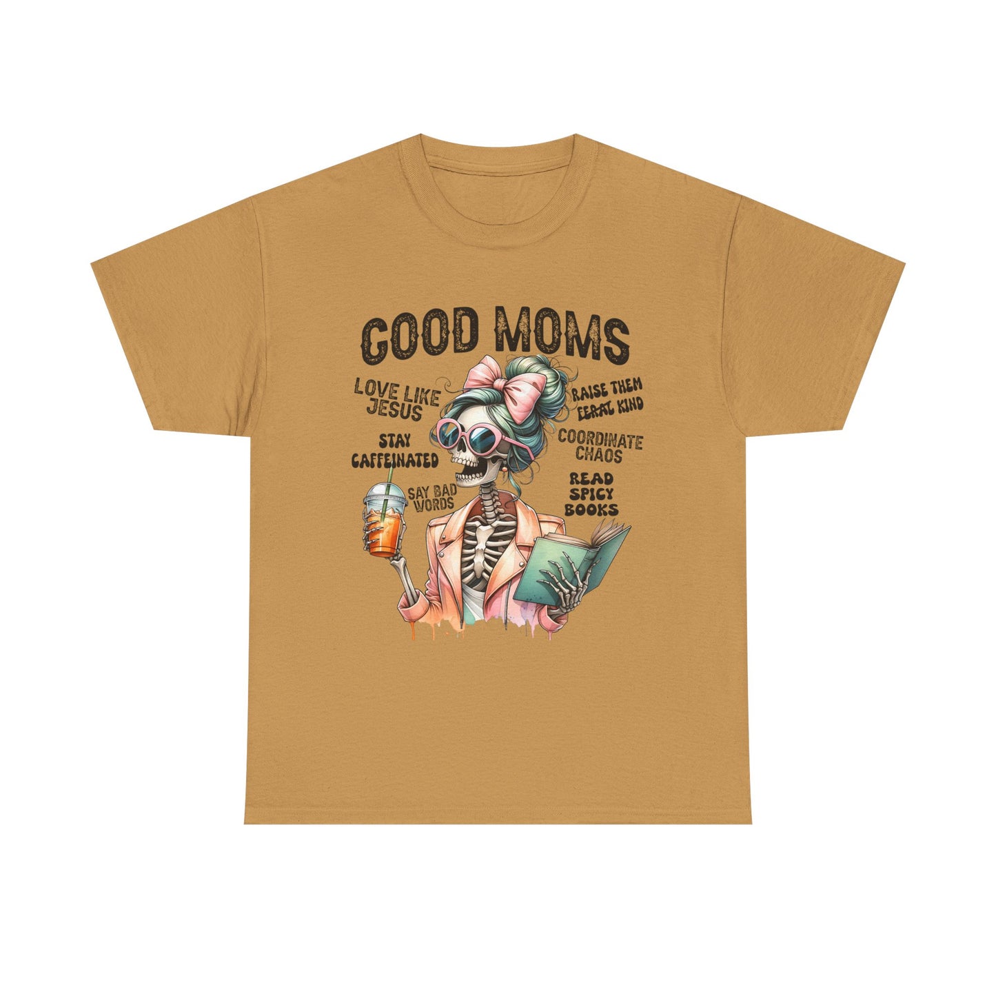 Good Moms Unisex Heavy Cotton Tee - Fun Graphic Tee for Mothers