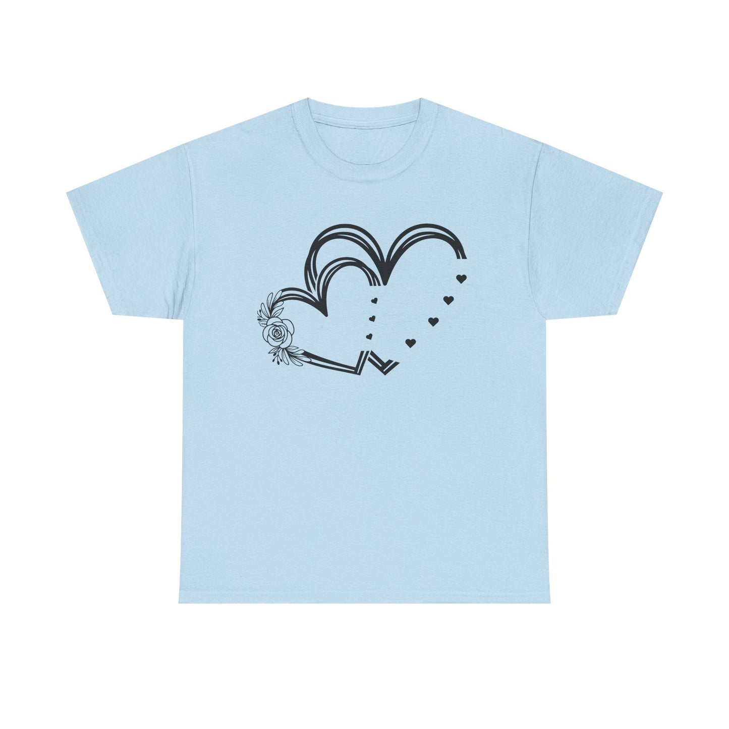 Heart Design Unisex Heavy Cotton Tee - Perfect for Valentine’s Day & Everyday Love