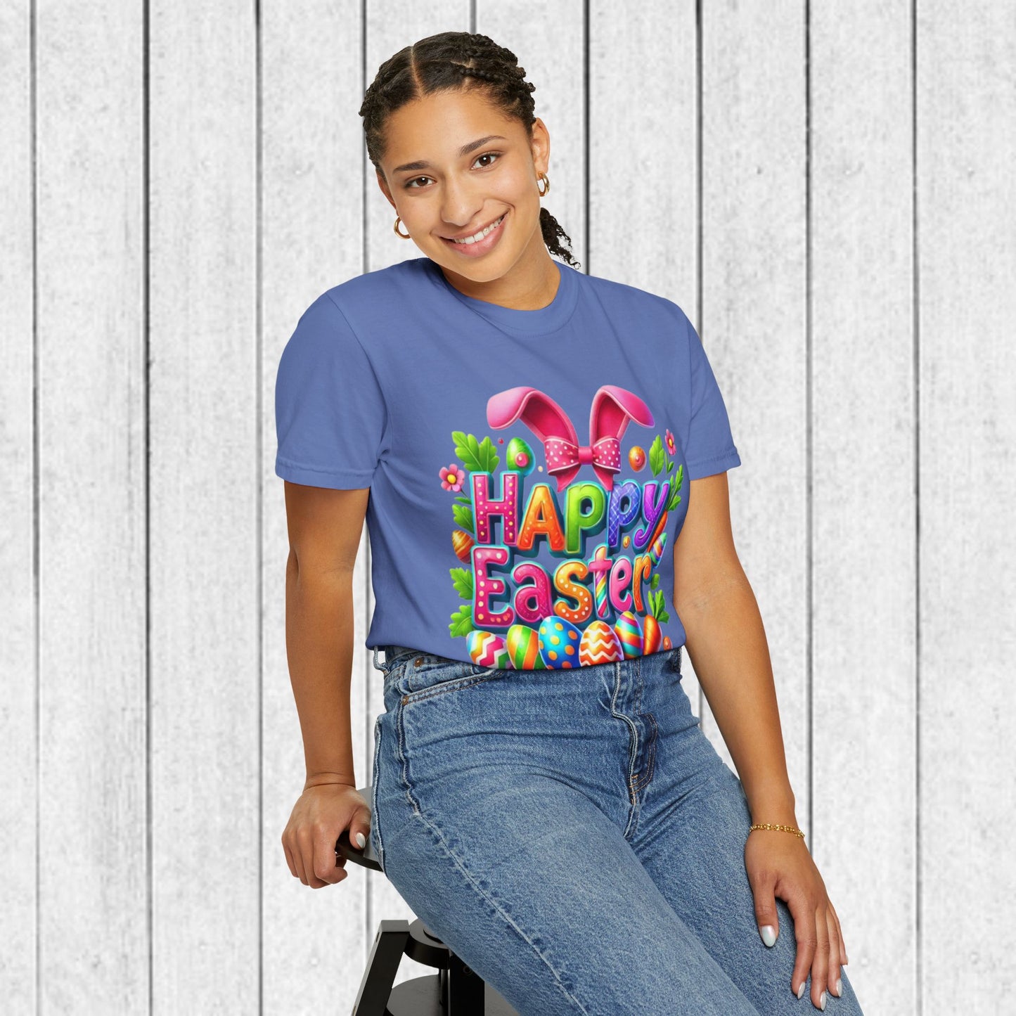 Happy Easter Unisex Garment-Dyed T-Shirt