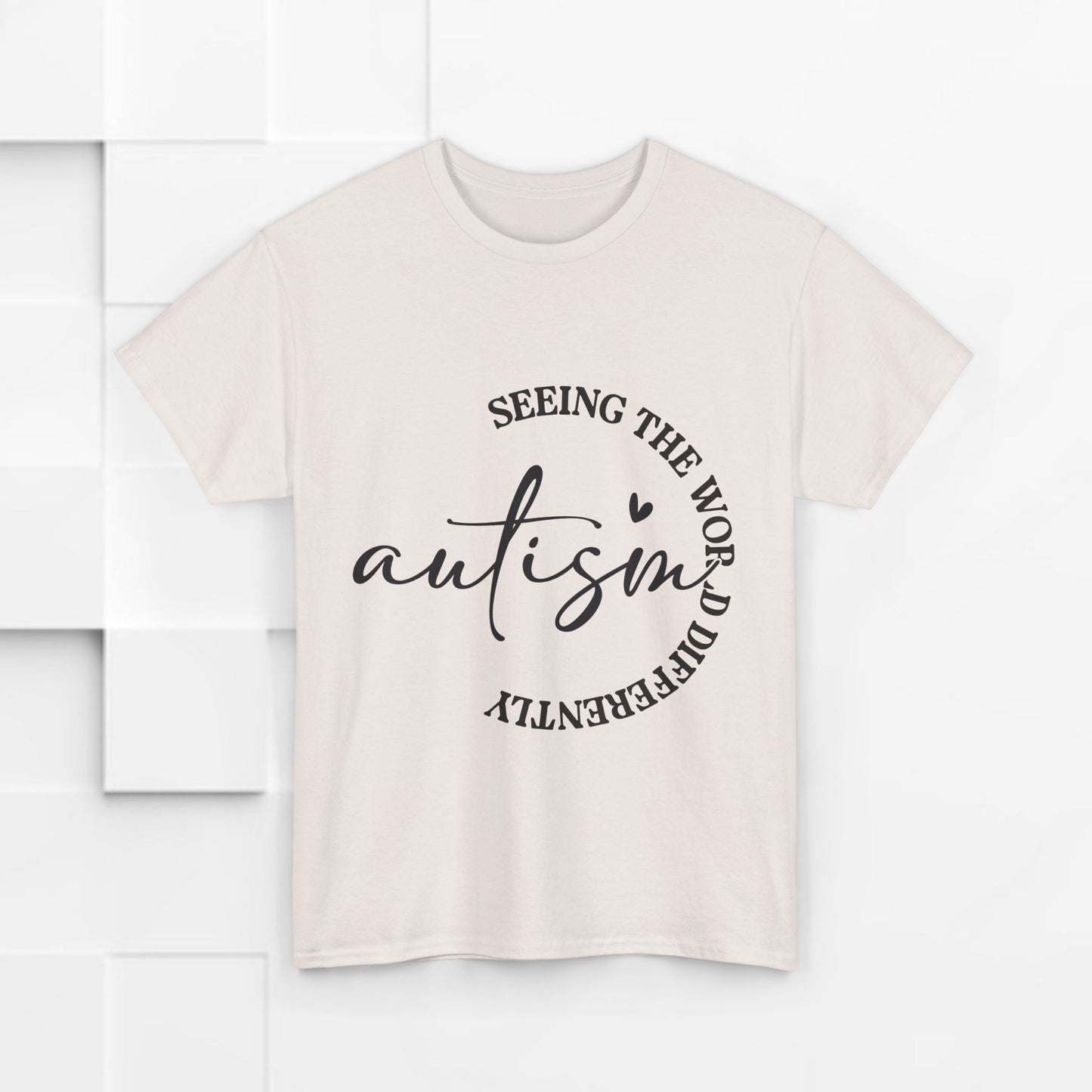 Autism Awareness Unisex Heavy Cotton Tee - Seeing the World Differently