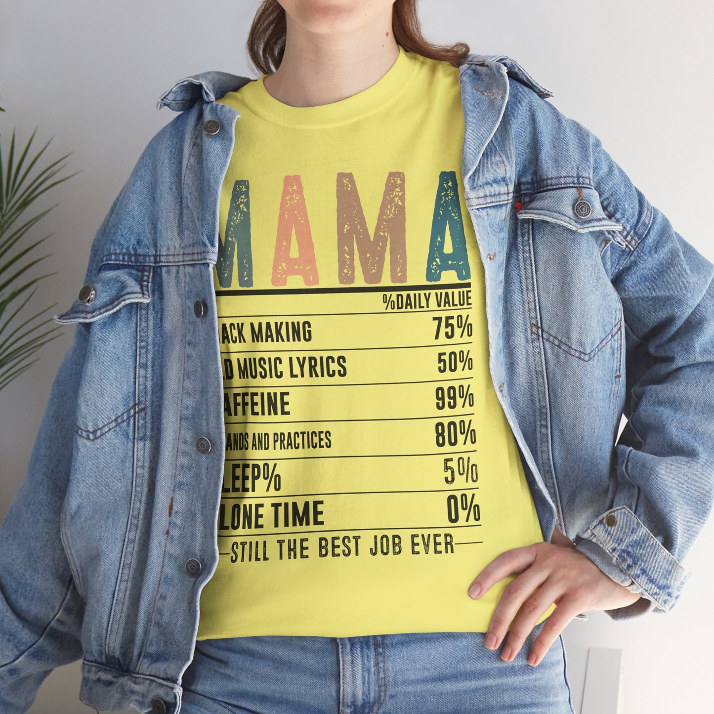 Mama Daily Values Unisex Heavy Cotton Tee - Perfect Gift for Moms