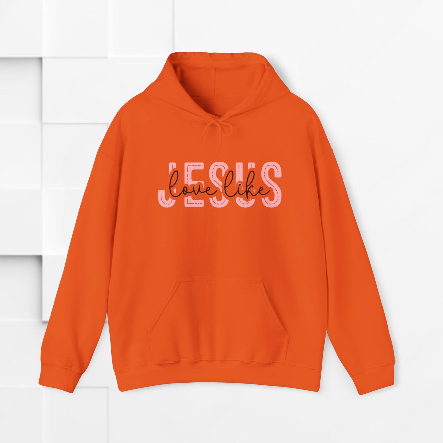 Inspirational Jesus Sweatshirt – Unisex Heavy Blend™ Hoodie with 'Love Like' Design
