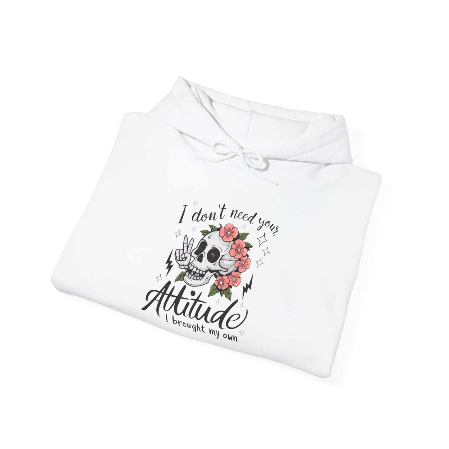 Floral Attitude Hooded Sweatshirt for Casual Vibes
