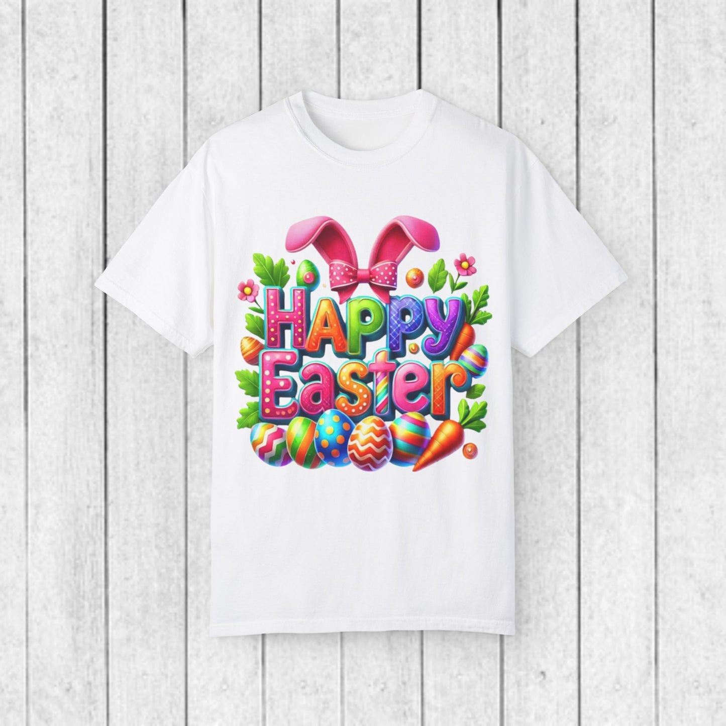 Happy Easter Unisex Garment-Dyed T-Shirt