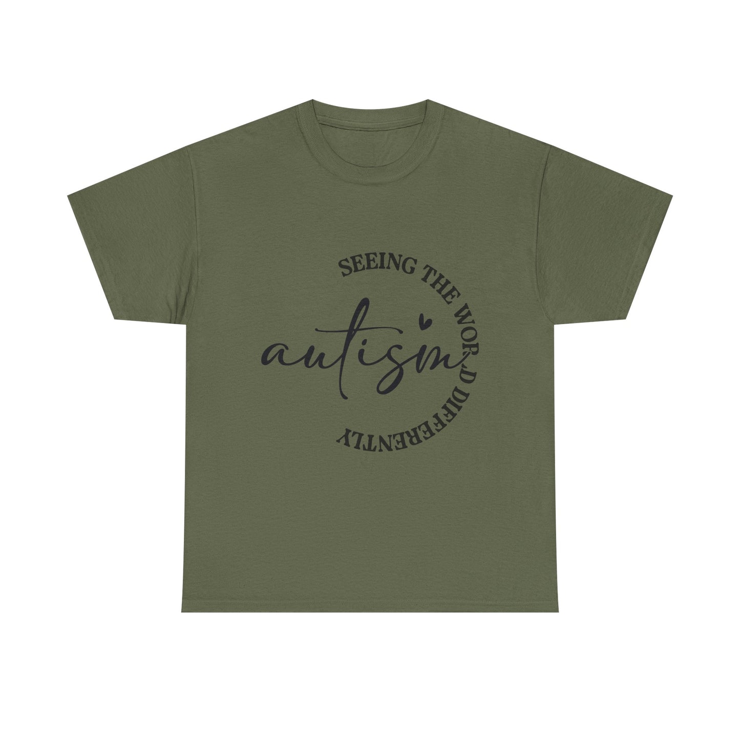 Autism Awareness Unisex Heavy Cotton Tee - Seeing the World Differently