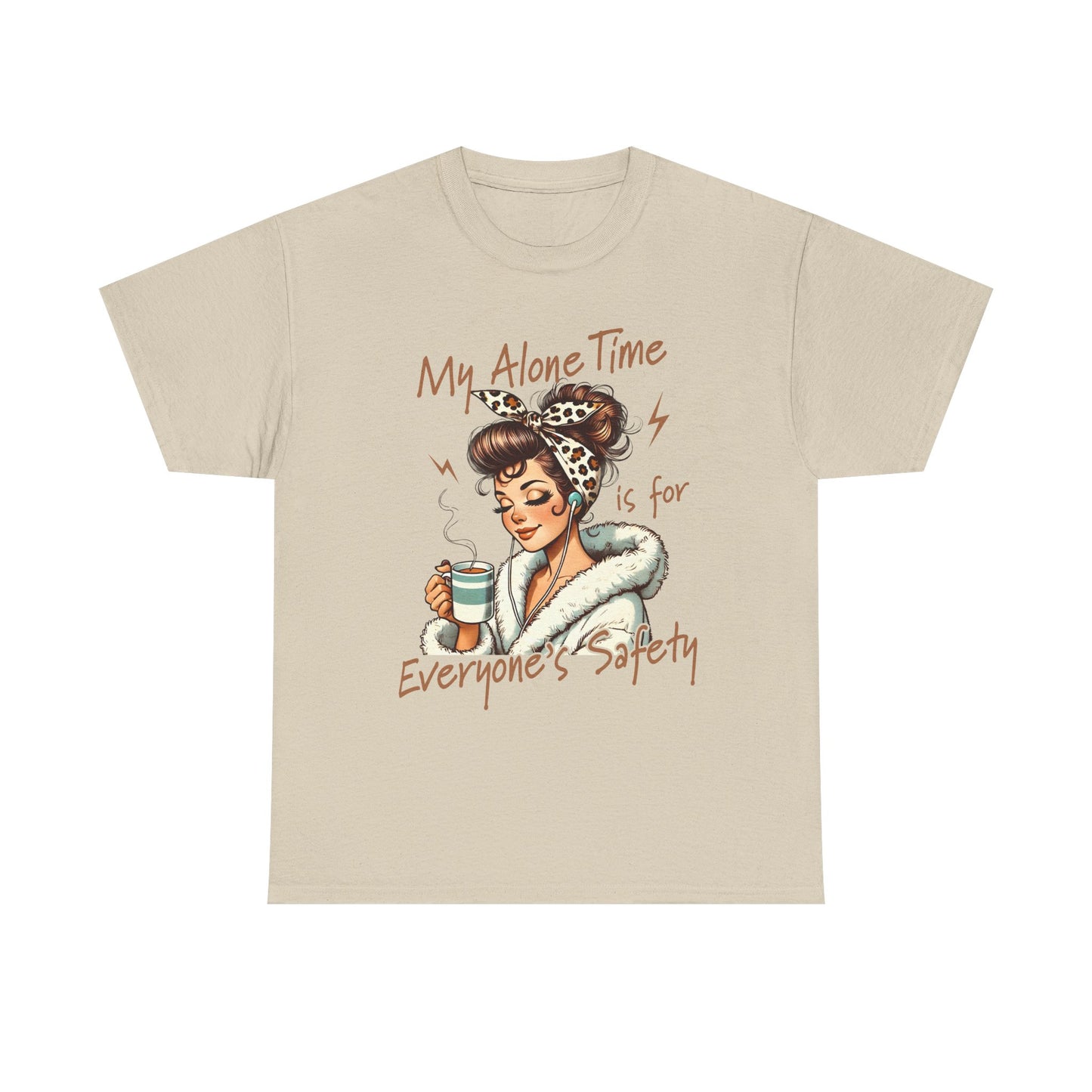My Alone Time Unisex Heavy Cotton Tee - Cozy Vibe for Self-Care Lovers