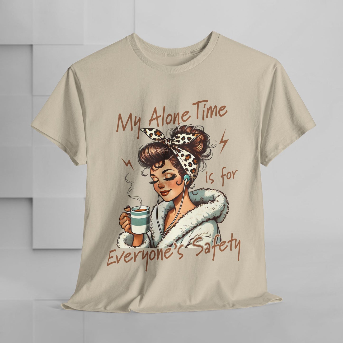 My Alone Time Unisex Heavy Cotton Tee - Cozy Vibe for Self-Care Lovers