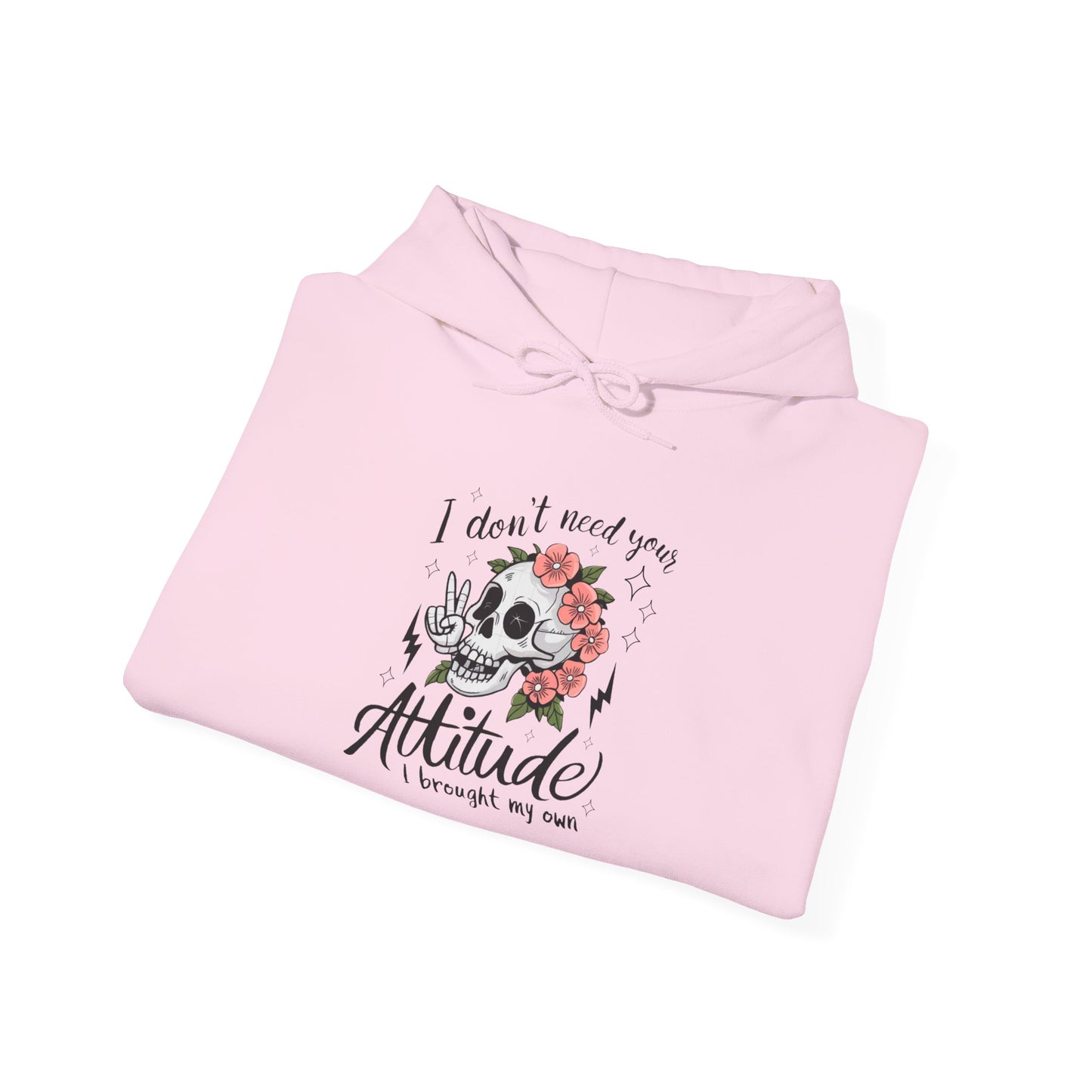 Floral Attitude Hooded Sweatshirt for Casual Vibes