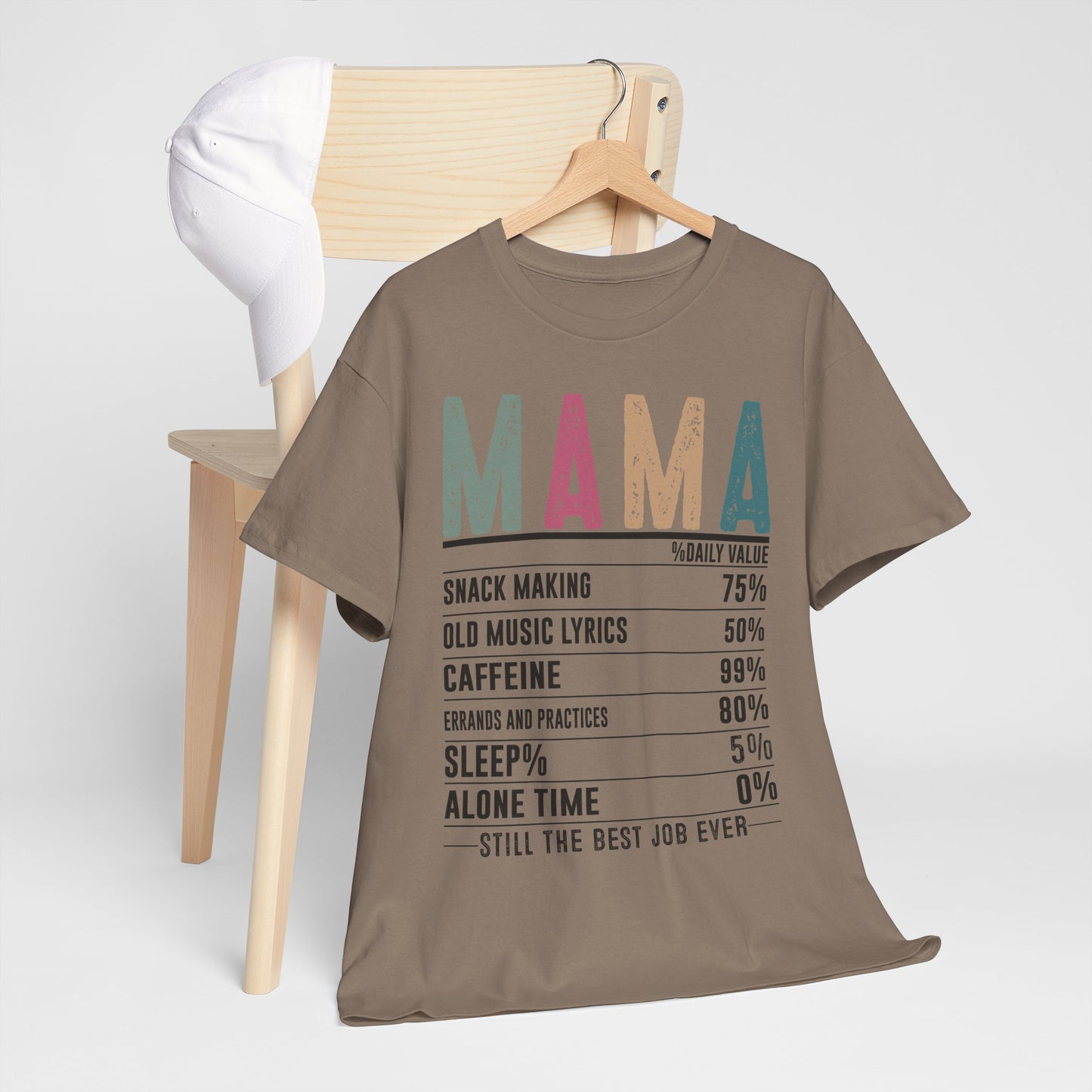 Mama Daily Values Unisex Heavy Cotton Tee - Perfect Gift for Moms