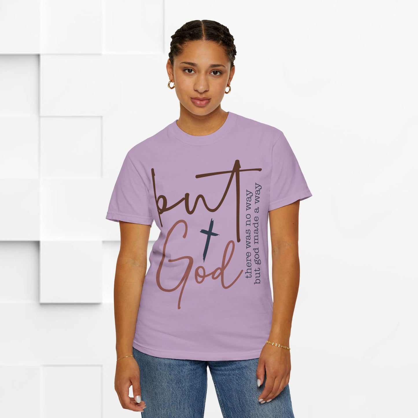 Unisex Garment-Dyed T-Shirt - "But God" Inspirational Tee