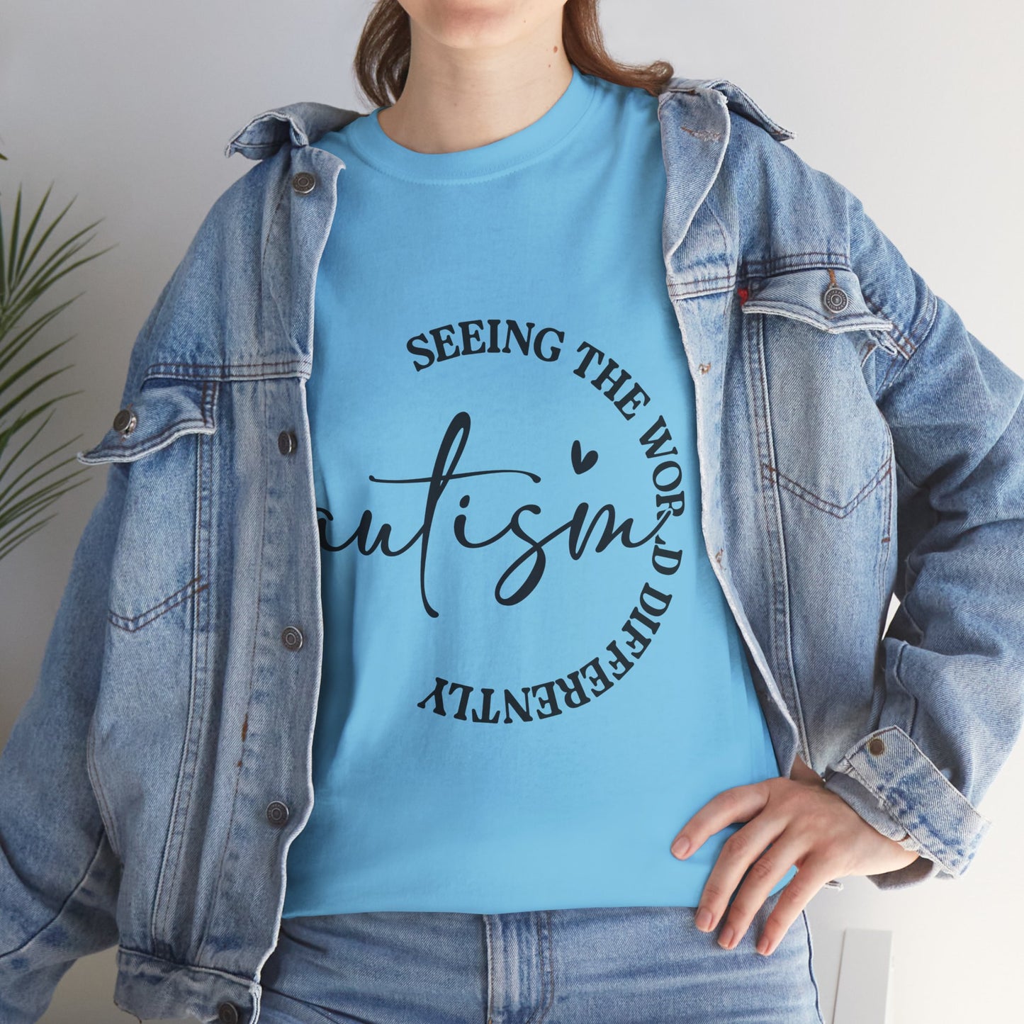 Autism Awareness Unisex Heavy Cotton Tee - Seeing the World Differently