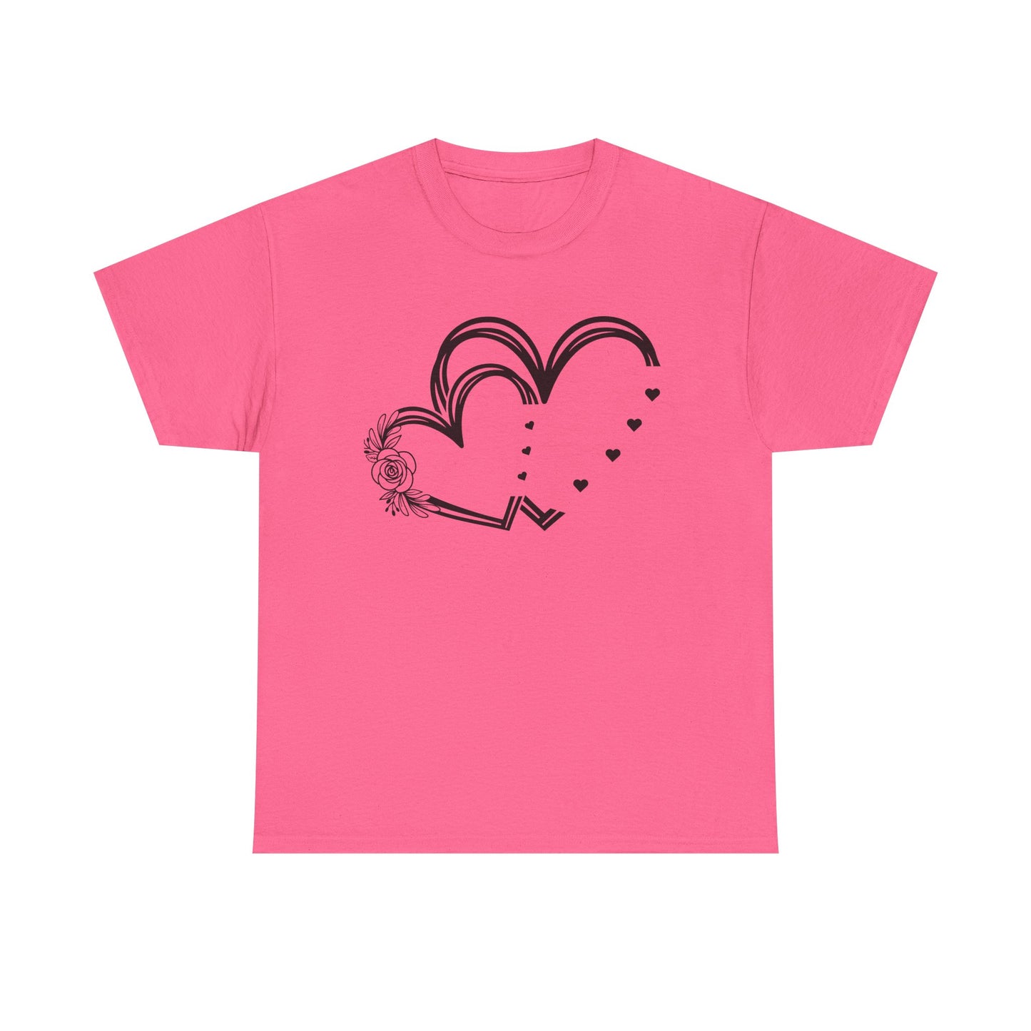 Heart Design Unisex Heavy Cotton Tee - Perfect for Valentine’s Day & Everyday Love