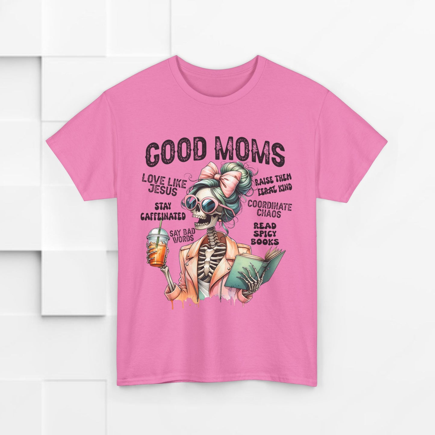 Good Moms Unisex Heavy Cotton Tee - Fun Graphic Tee for Mothers