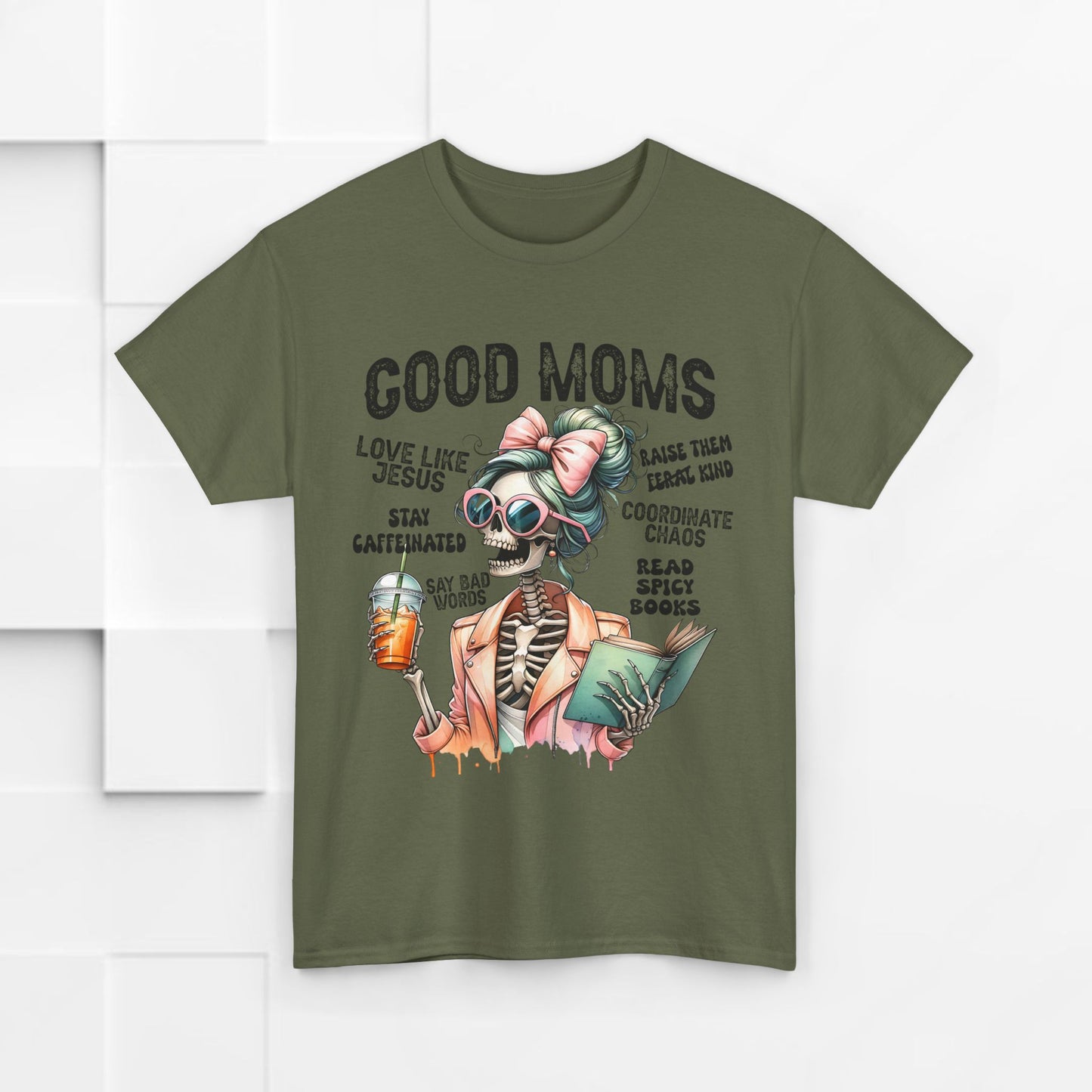 Good Moms Unisex Heavy Cotton Tee - Fun Graphic Tee for Mothers