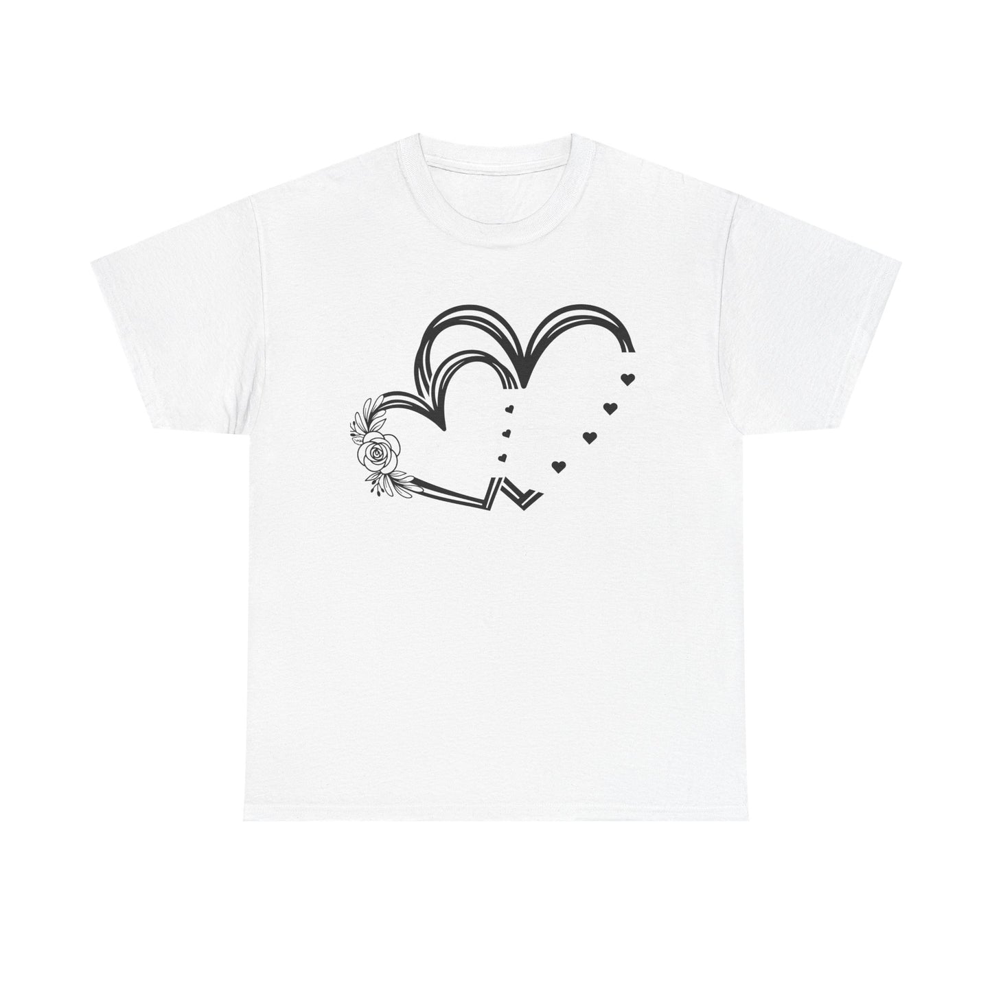 Heart Design Unisex Heavy Cotton Tee - Perfect for Valentine’s Day & Everyday Love