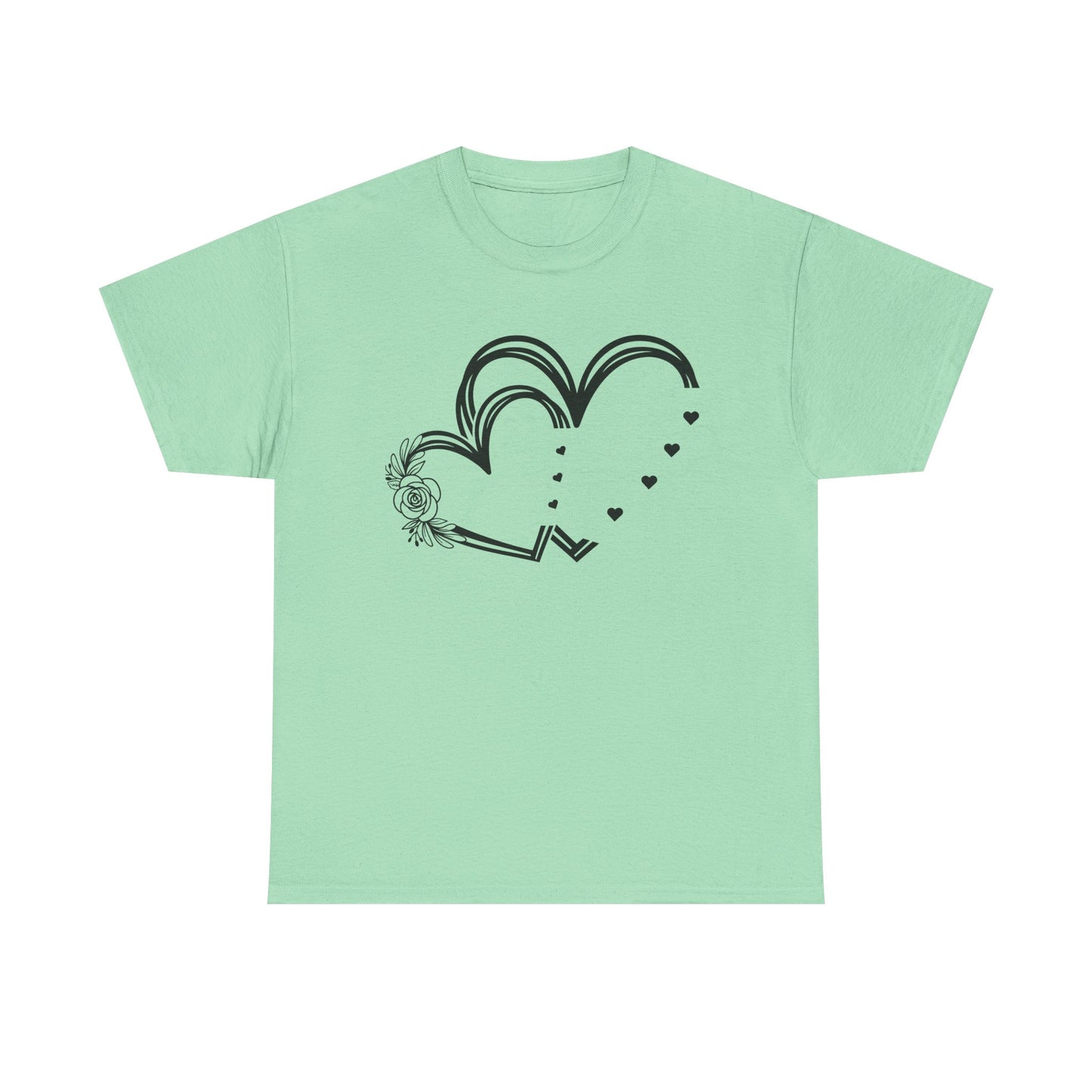 Heart Design Unisex Heavy Cotton Tee - Perfect for Valentine’s Day & Everyday Love