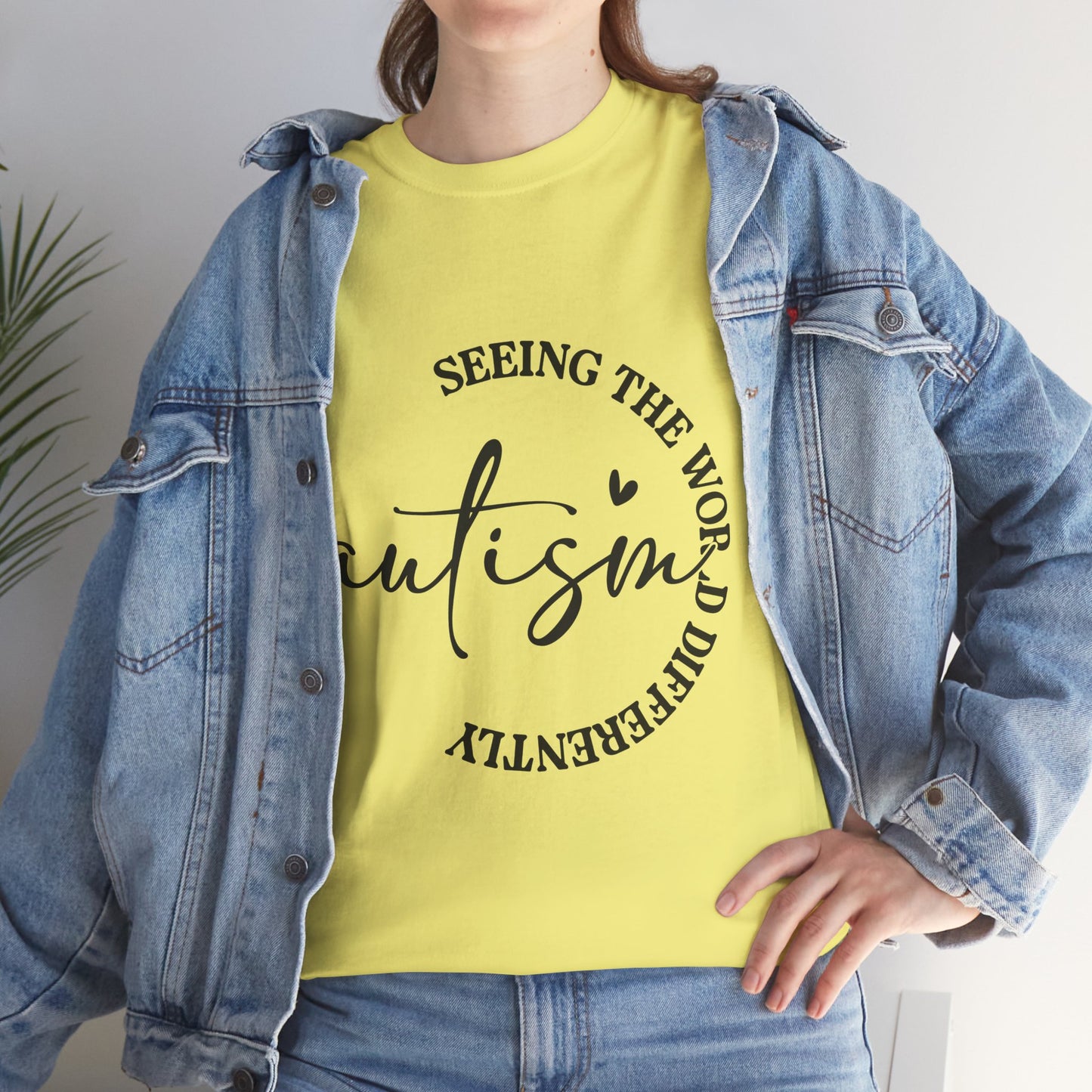 Autism Awareness Unisex Heavy Cotton Tee - Seeing the World Differently