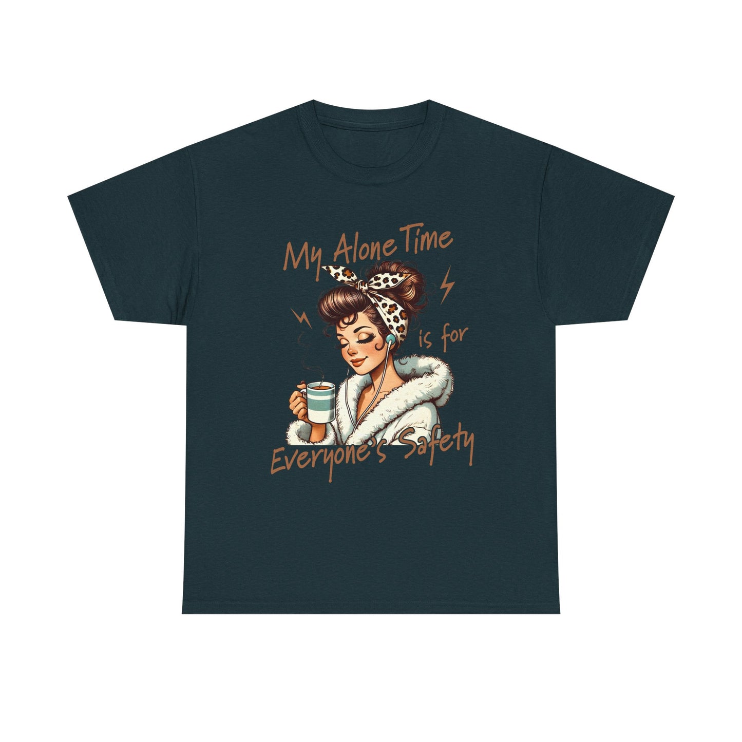My Alone Time Unisex Heavy Cotton Tee - Cozy Vibe for Self-Care Lovers