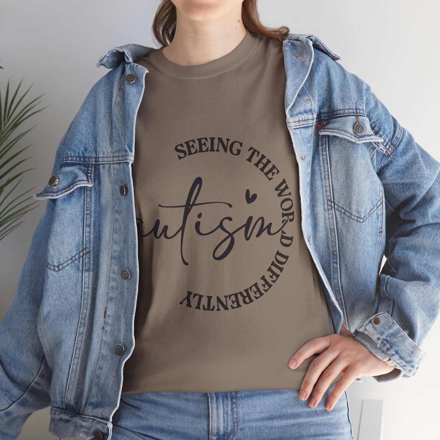 Autism Awareness Unisex Heavy Cotton Tee - Seeing the World Differently