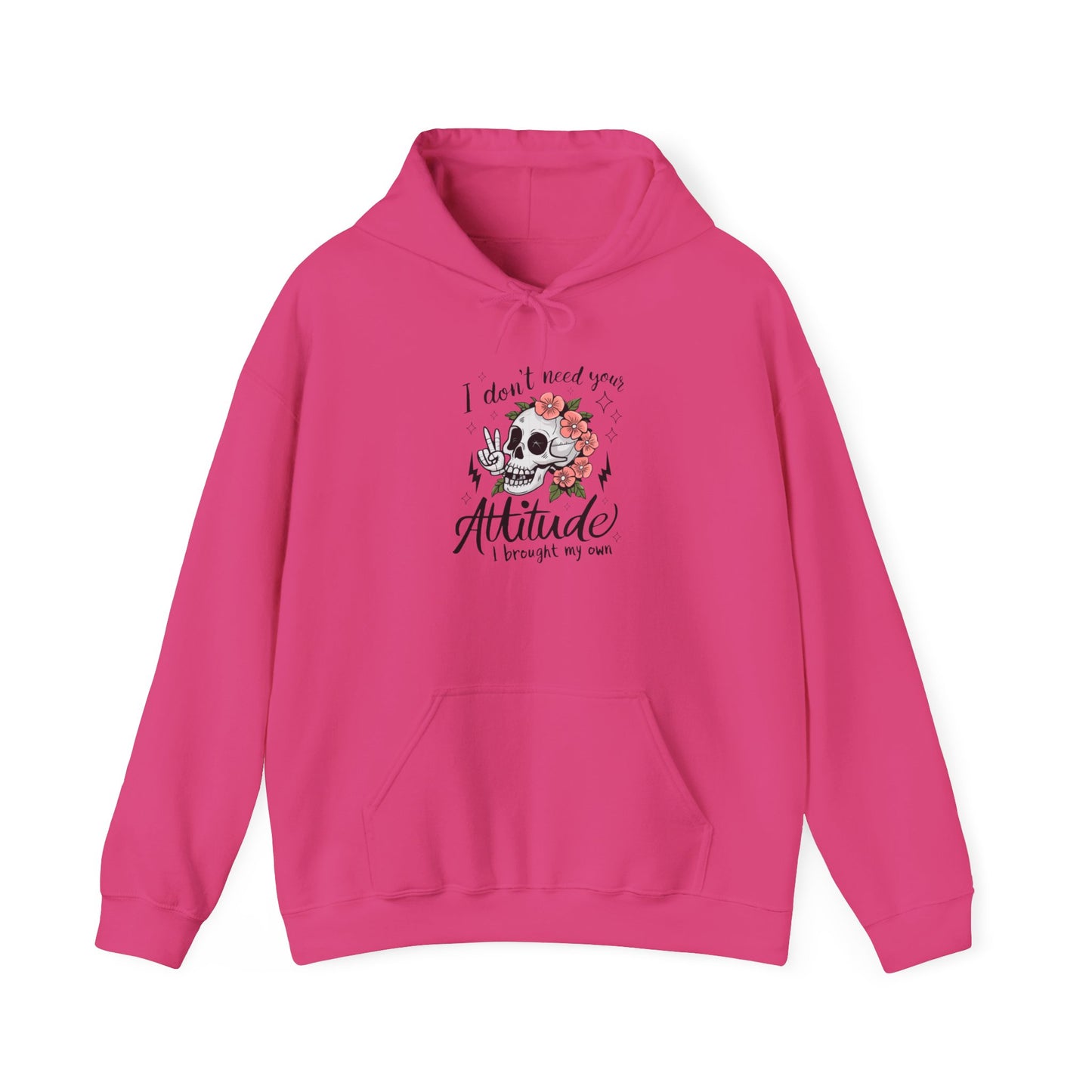 Floral Attitude Hooded Sweatshirt for Casual Vibes