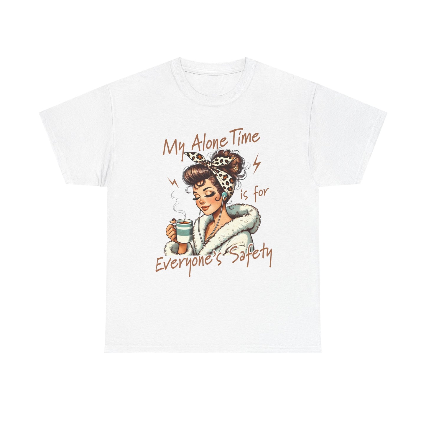 My Alone Time Unisex Heavy Cotton Tee - Cozy Vibe for Self-Care Lovers