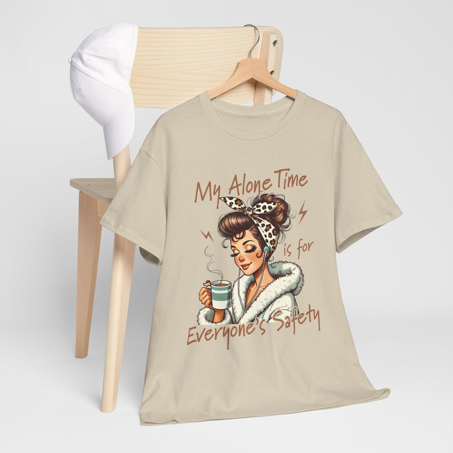 My Alone Time Unisex Heavy Cotton Tee - Cozy Vibe for Self-Care Lovers