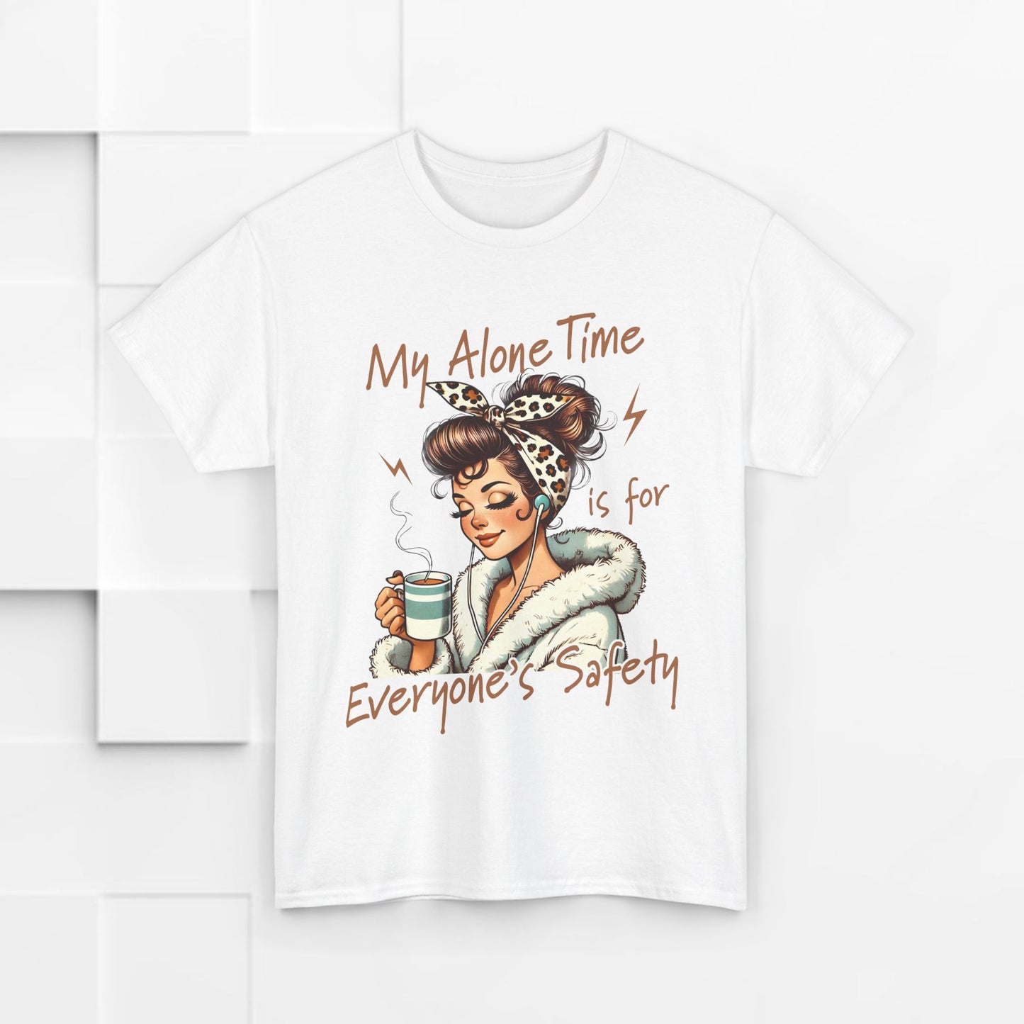 My Alone Time Unisex Heavy Cotton Tee - Cozy Vibe for Self-Care Lovers