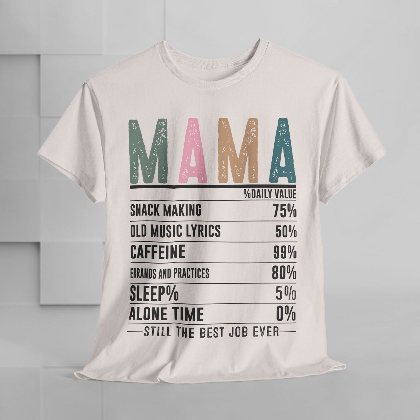 Mama Daily Values Unisex Heavy Cotton Tee - Perfect Gift for Moms