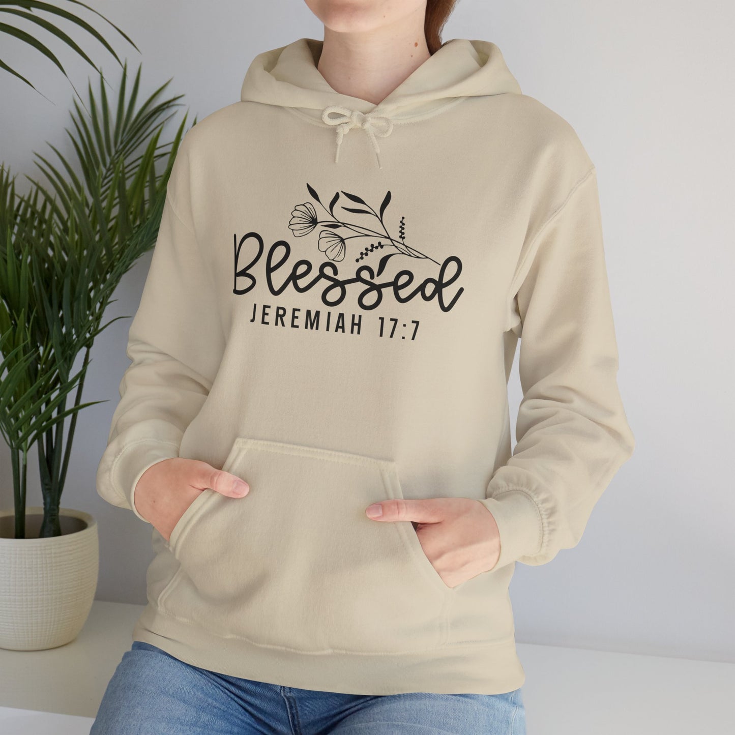 Blessed Jeremiah 17:7 Unisex Heavy Blend Hoodie