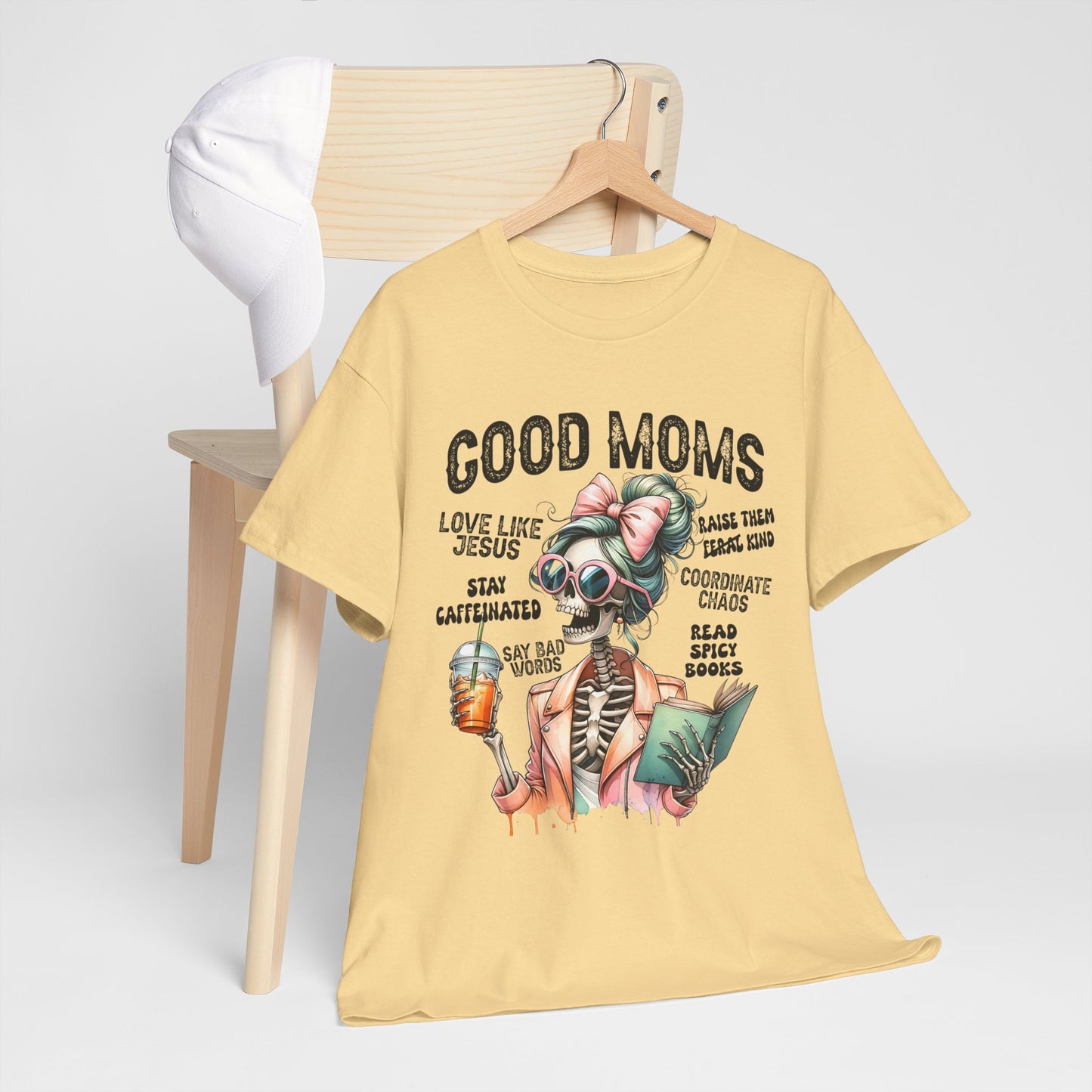 Good Moms Unisex Heavy Cotton Tee - Fun Graphic Tee for Mothers