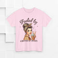 Fueled by Coffee & Chaos Unisex Tee - Fun Graphic Shirt for Coffee Lovers - GULLYDESIGN