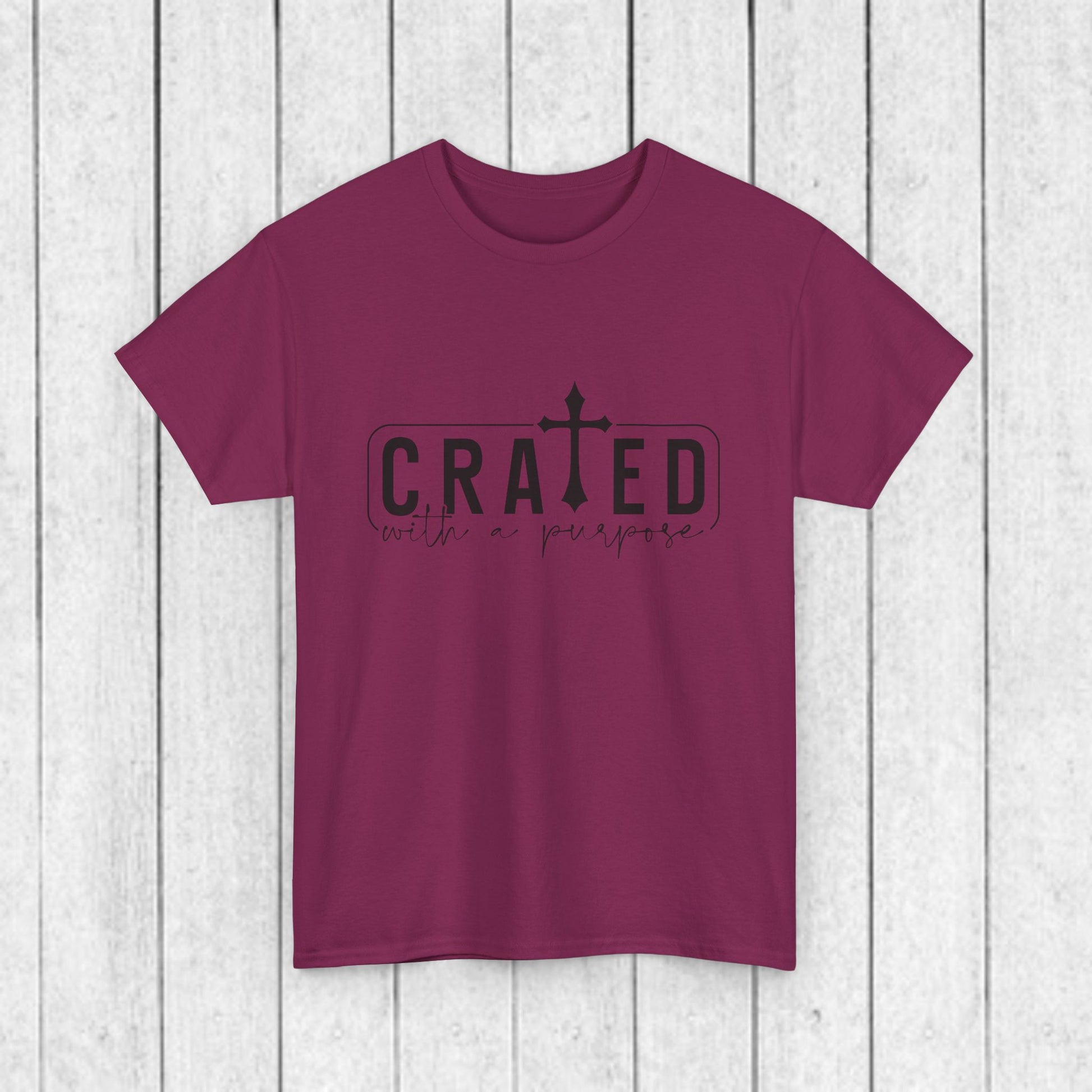 Unisex Heavy Cotton Tee - Grated with a Purpose Graphic Tee - GULLYDESIGN