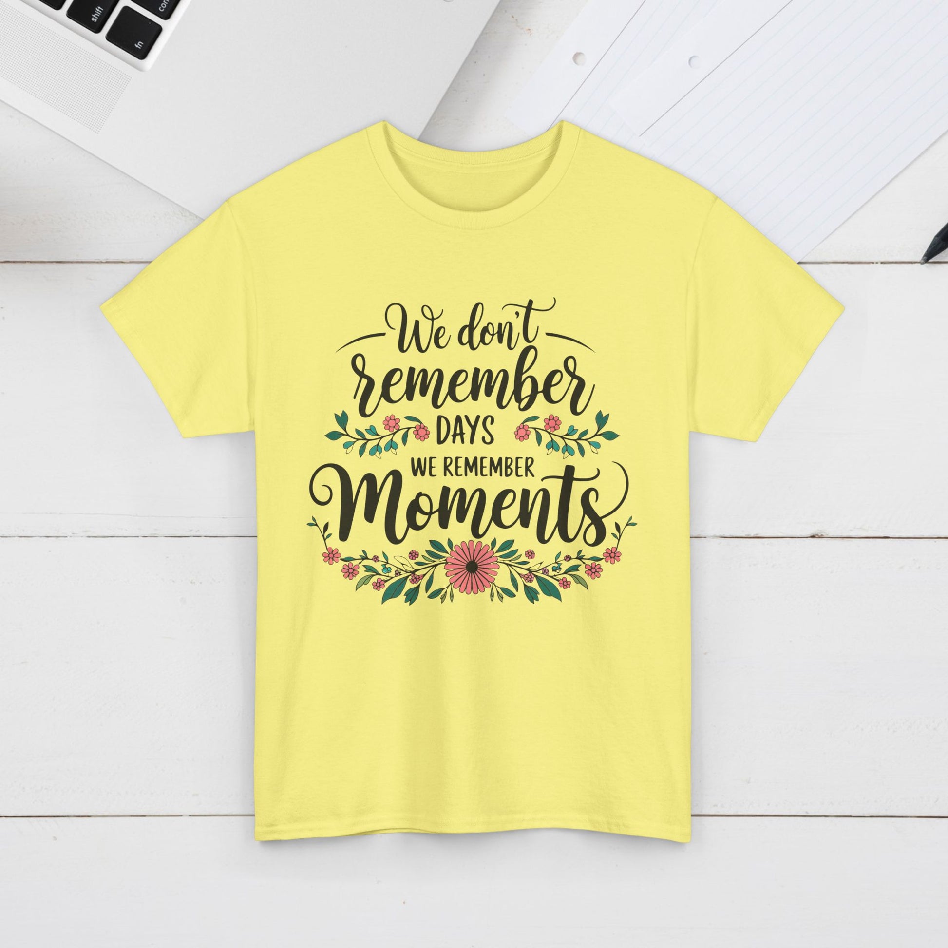 Moments Remembrance Unisex Heavy Cotton Tee - Inspirational Graphic Shirt - GULLYDESIGN