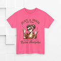 Just a Mom Heavy Cotton Tee - Funny Mom Shirt - GULLYDESIGN