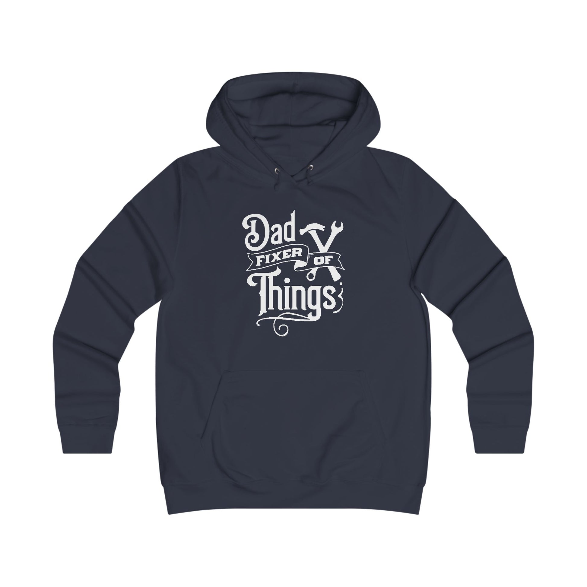 Girlie College Hoodie - Dad Fixer of Things Sweatshirt for Dads - GULLYDESIGN