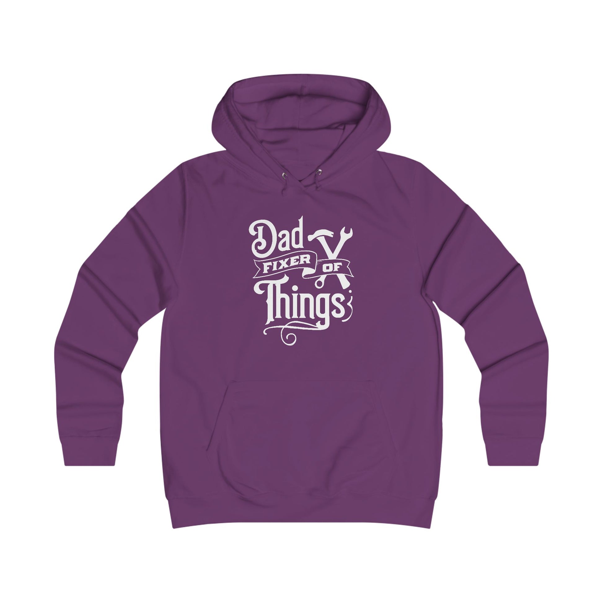 Girlie College Hoodie - Dad Fixer of Things Sweatshirt for Dads - GULLYDESIGN