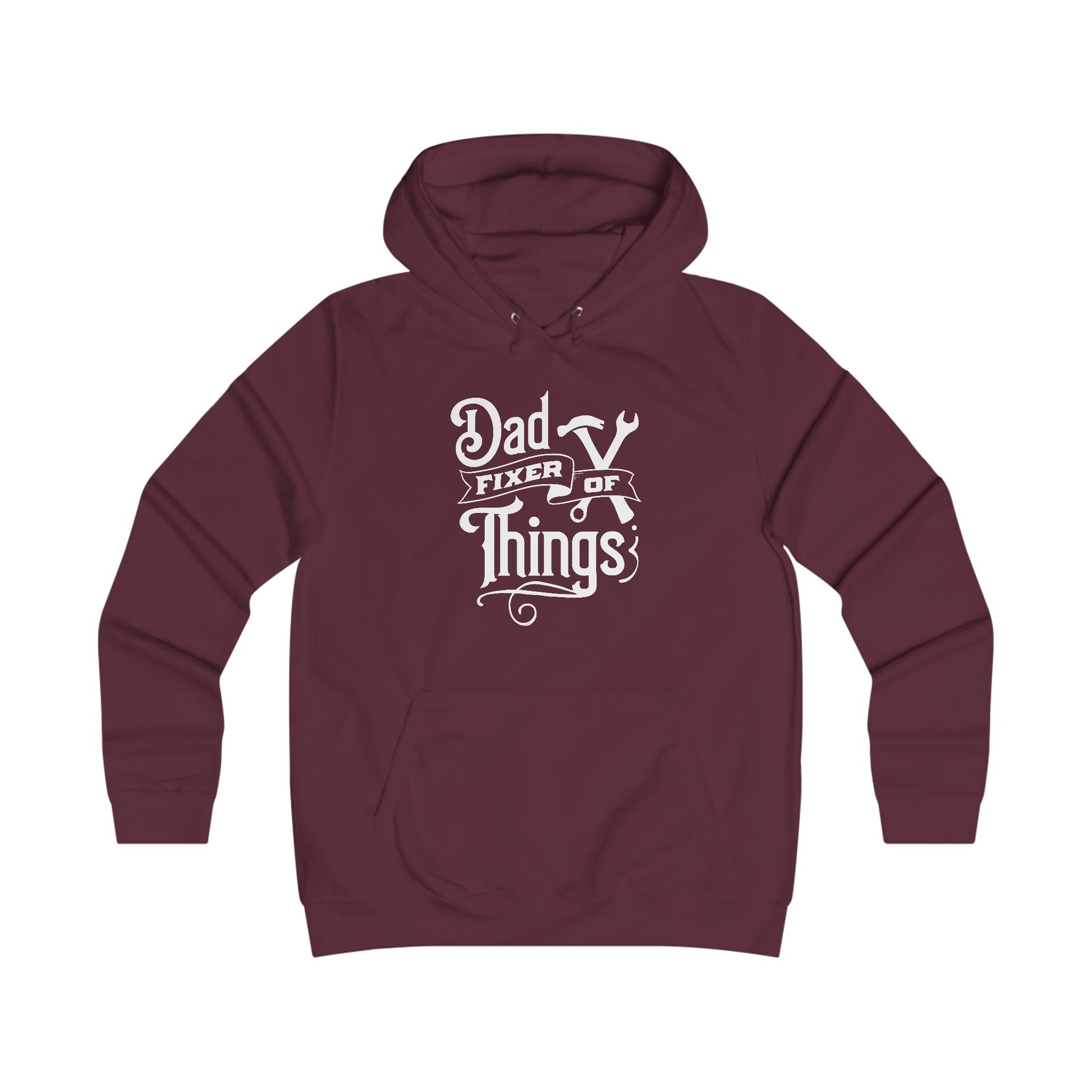 Girlie College Hoodie - Dad Fixer of Things Sweatshirt for Dads - GULLYDESIGN