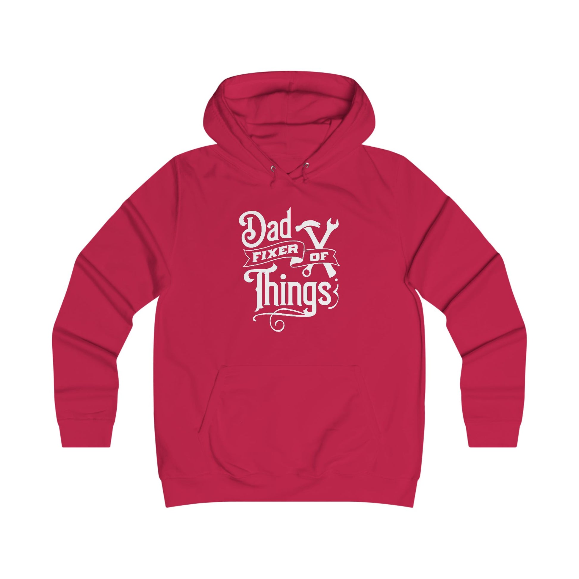 Girlie College Hoodie - Dad Fixer of Things Sweatshirt for Dads - GULLYDESIGN